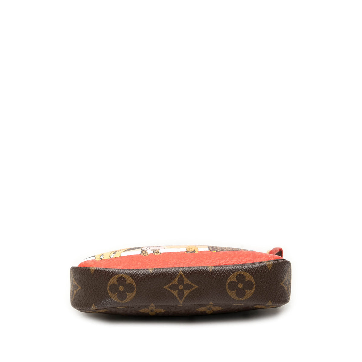 Louis Vuitton Monogram Cats Christmas Animation Mini Pochette Accessories — Brown