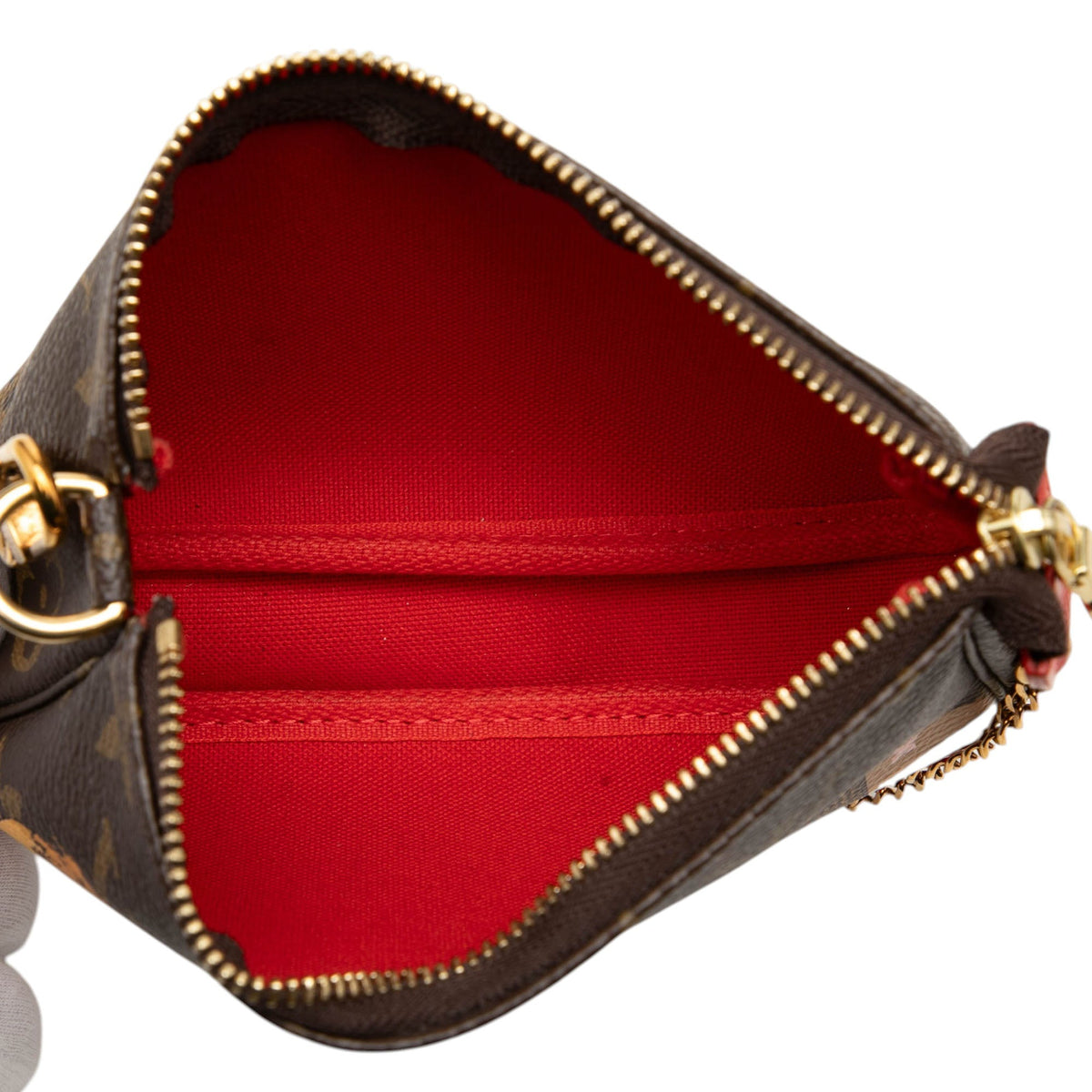 Louis Vuitton Monogram Cats Christmas Animation Mini Pochette Accessories — Brown