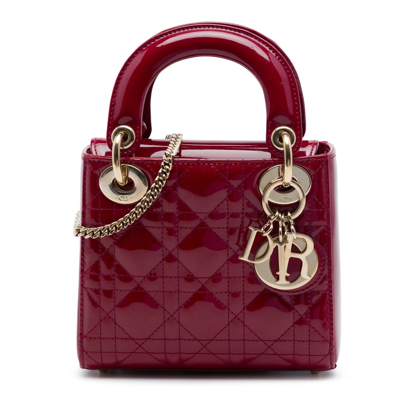 Dior Mini Patent Cannage Lady Dior