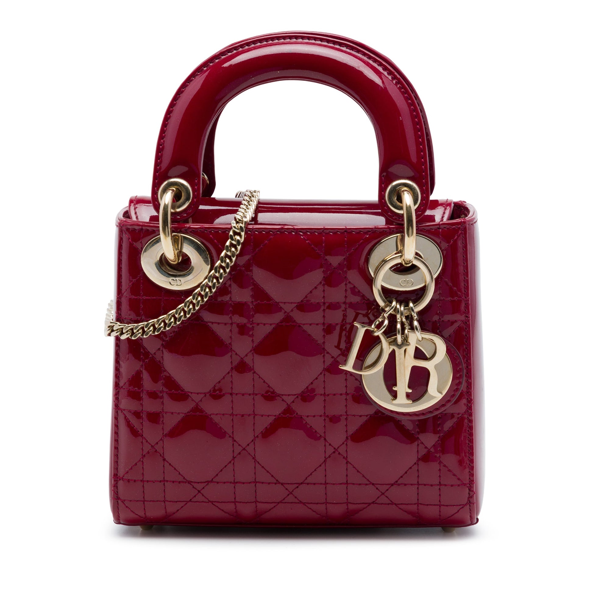 Dior Mini Patent Cannage Lady Dior