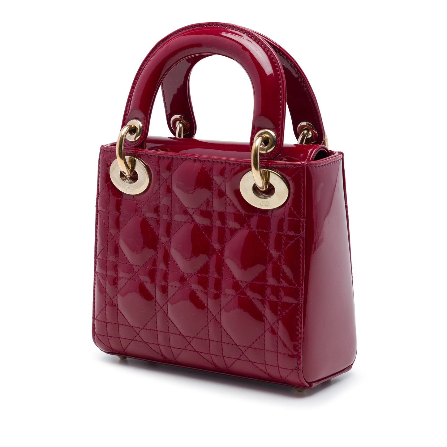Dior Mini Patent Cannage Lady Dior