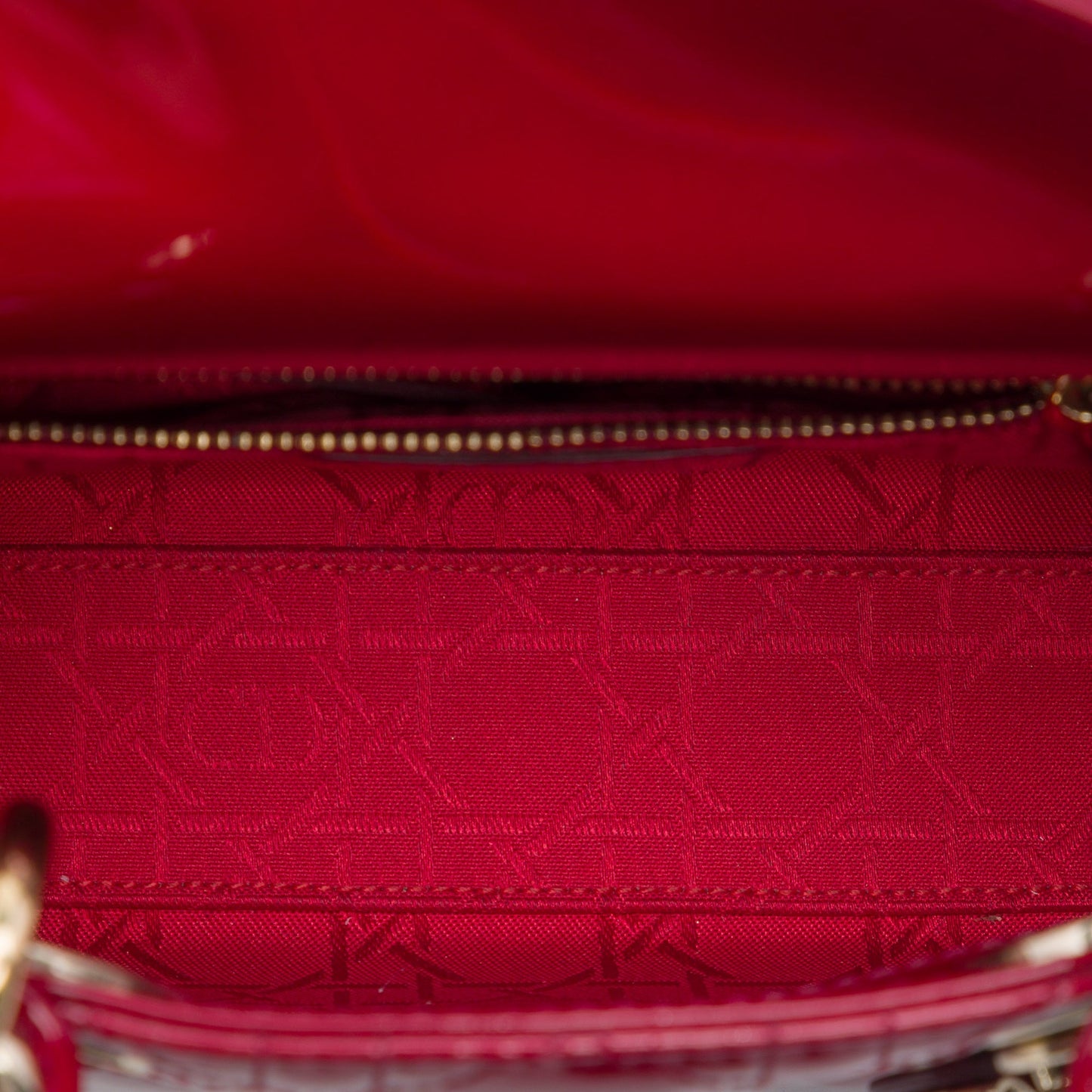 Dior Mini Patent Cannage Lady Dior
