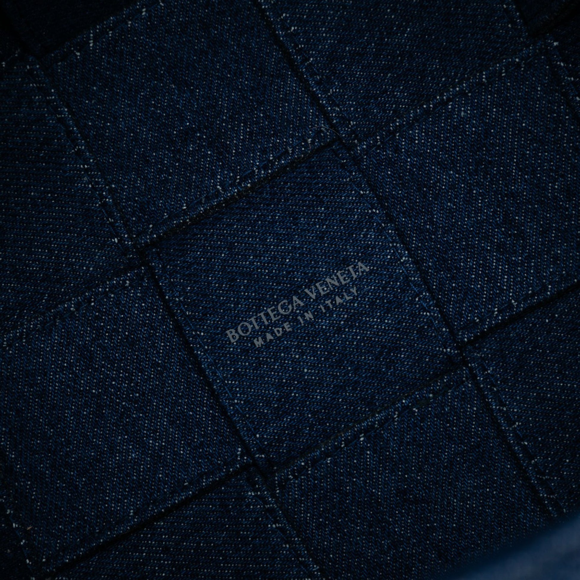Bottega Veneta Small Denim Maxi Intrecciato Cassette Bucket Bag