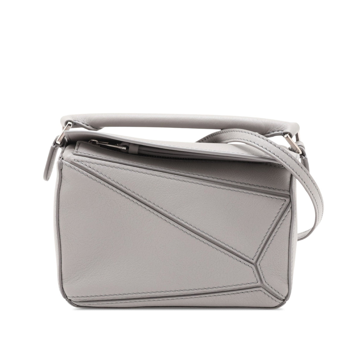 LOEWE Mini Calfskin Puzzle Satchel