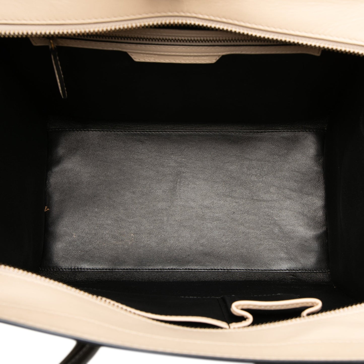 Celine Mini Bicolor Leather Luggage Tote
