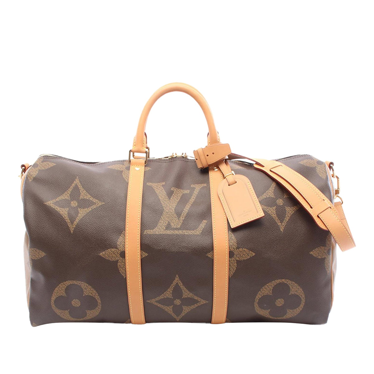 Louis Vuitton Monogram Giant Reserve Keepall Bandouliere 50 — Brown