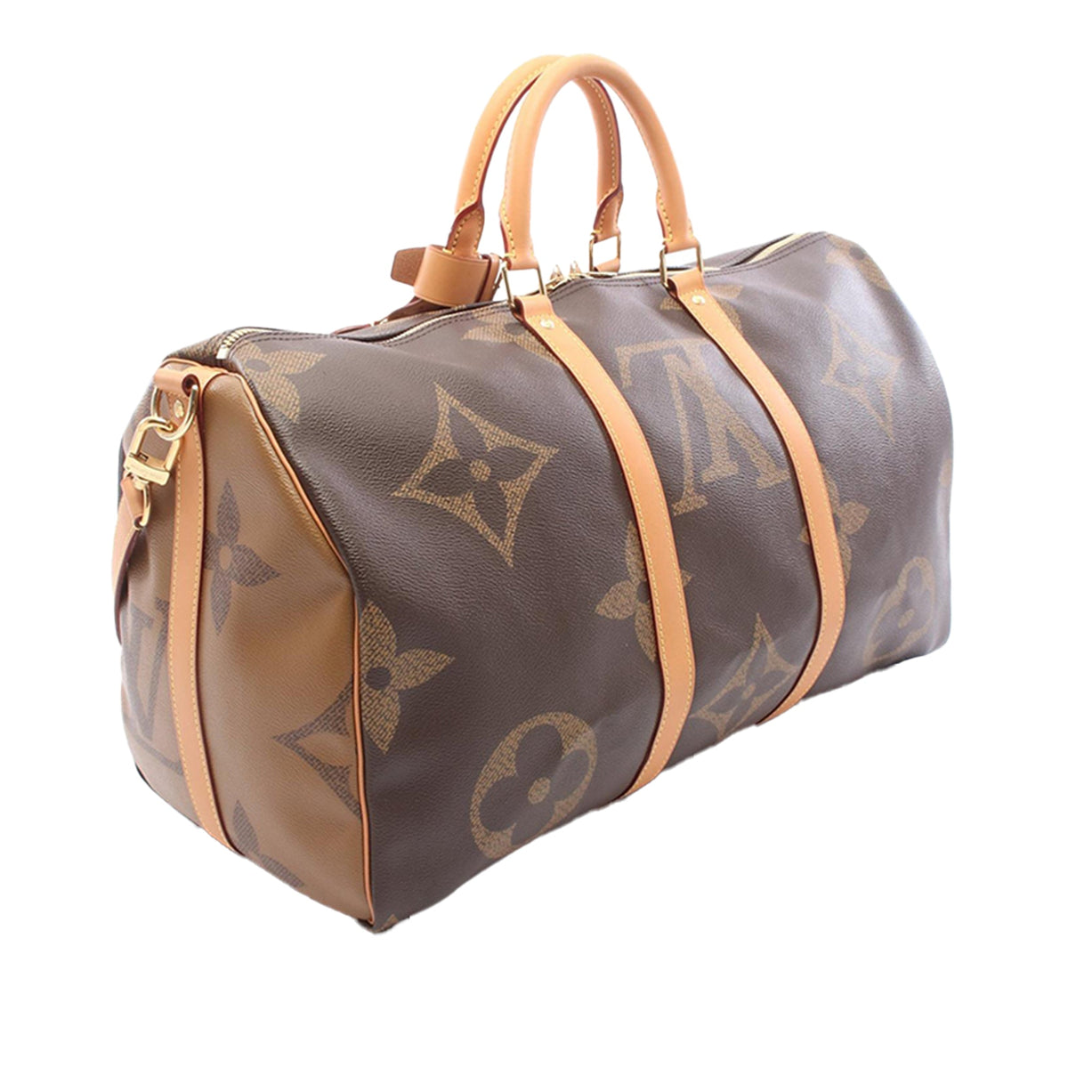 Louis Vuitton Monogram Giant Reserve Keepall Bandouliere 50 — Brown