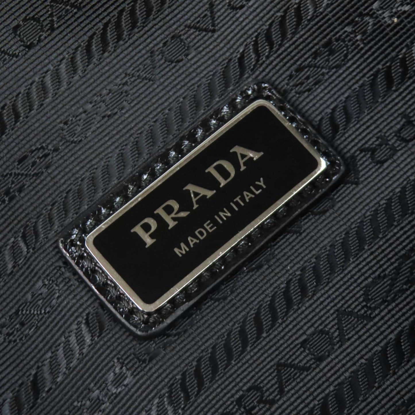 Prada Crinkled Calfskin Buckle Messenger Bag
