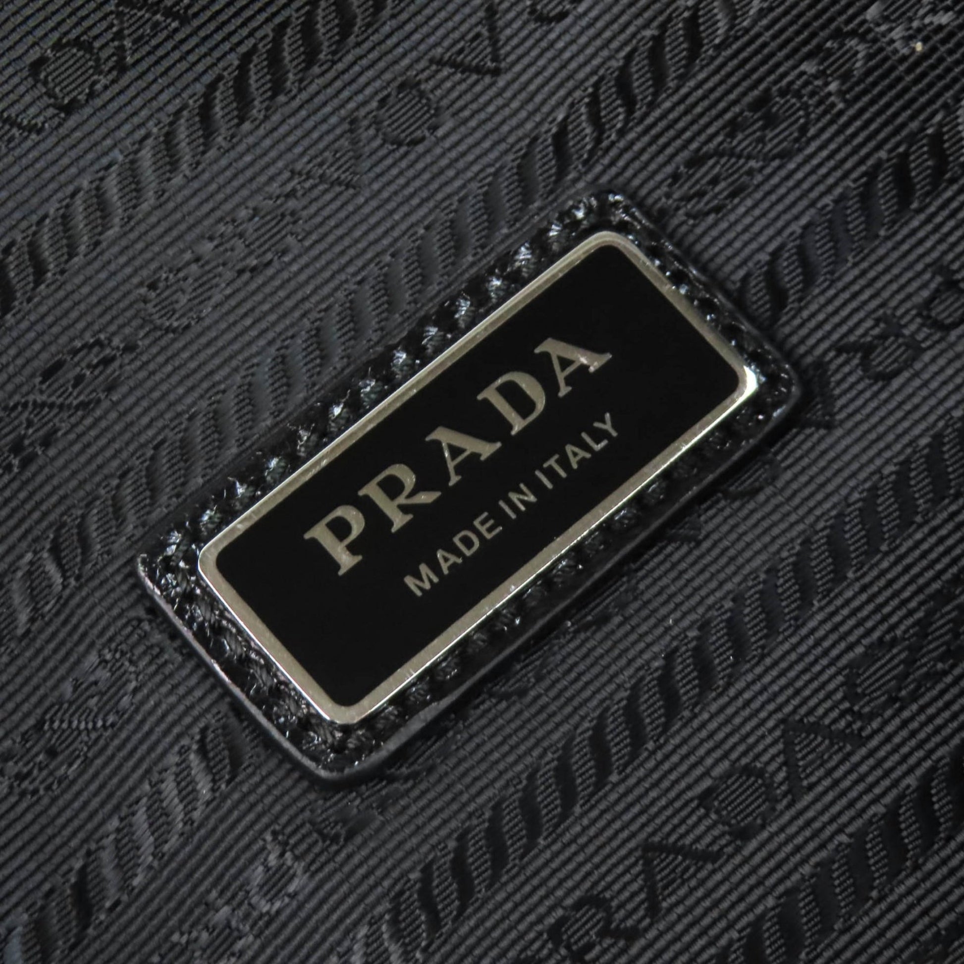 Prada Crinkled Calfskin Buckle Messenger Bag