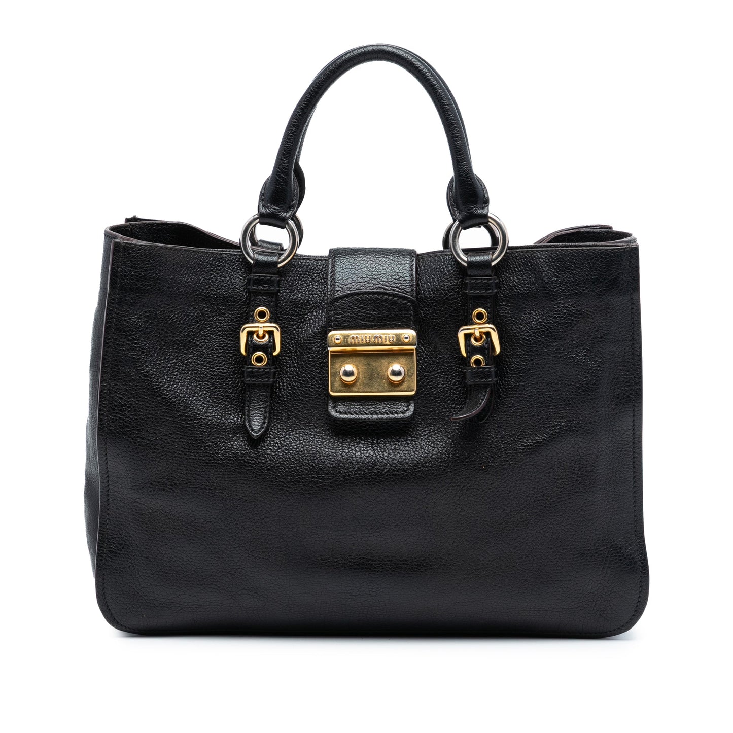 Miu Miu Goatskin Madras Satchel