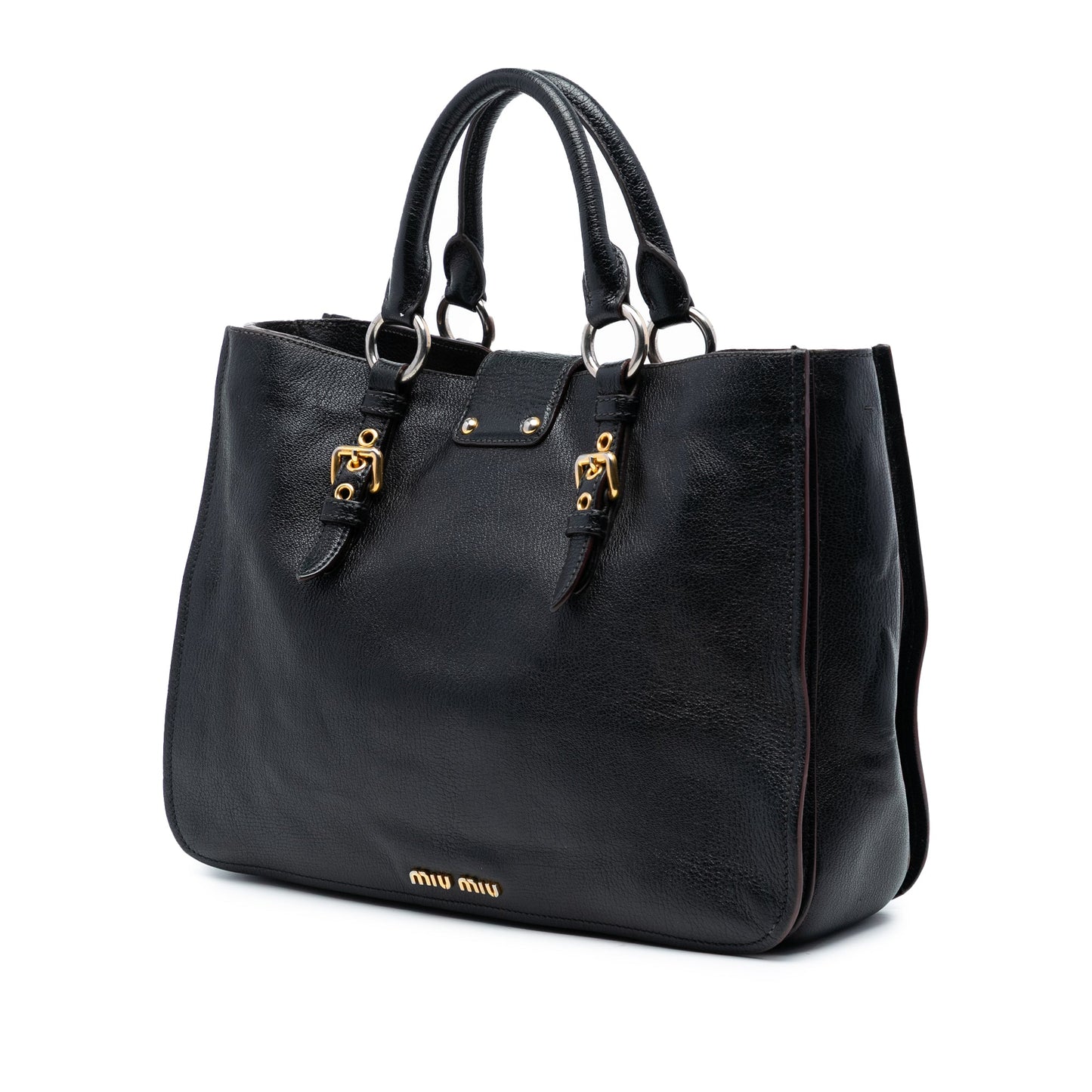 Miu Miu Goatskin Madras Satchel