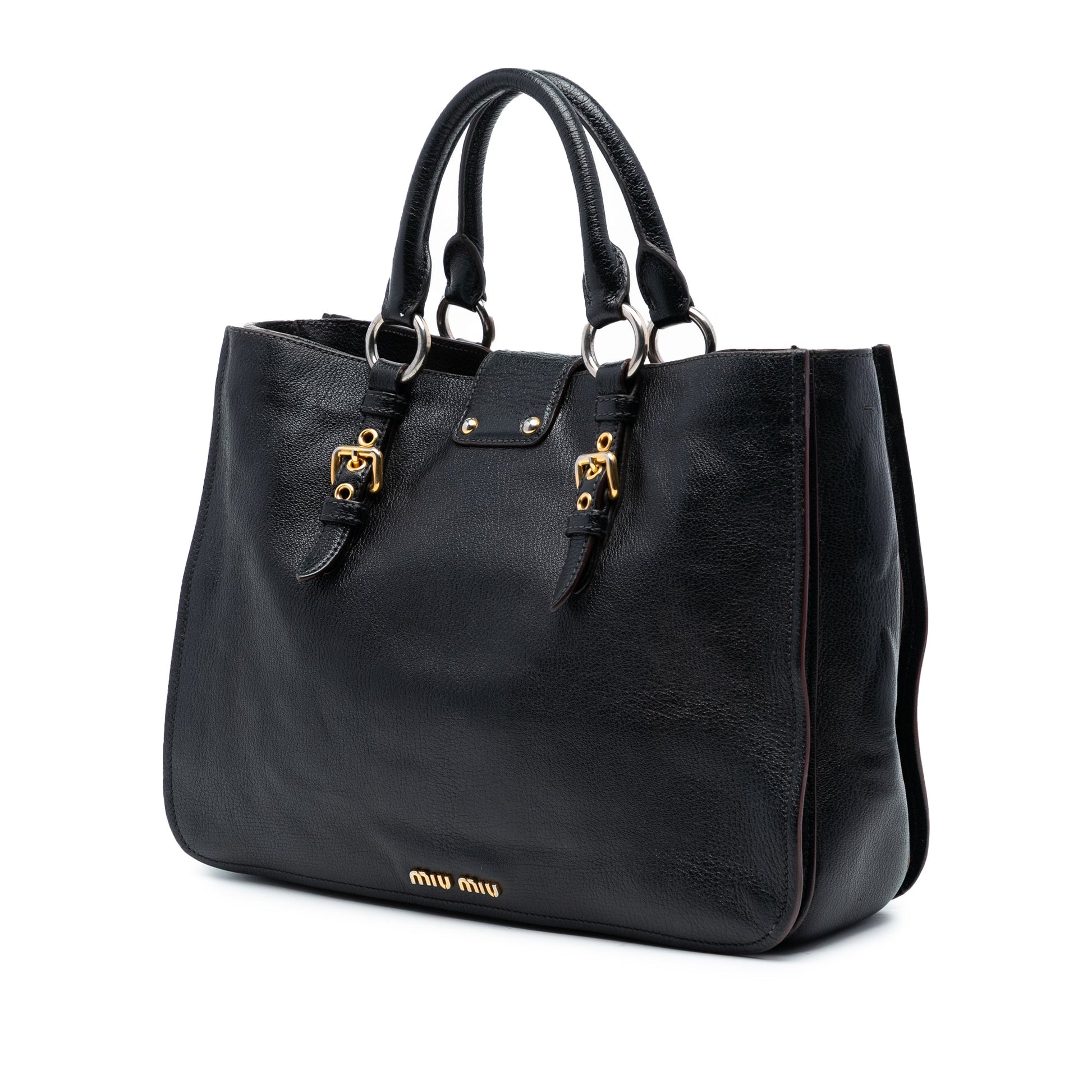 Miu Miu Goatskin Madras Satchel