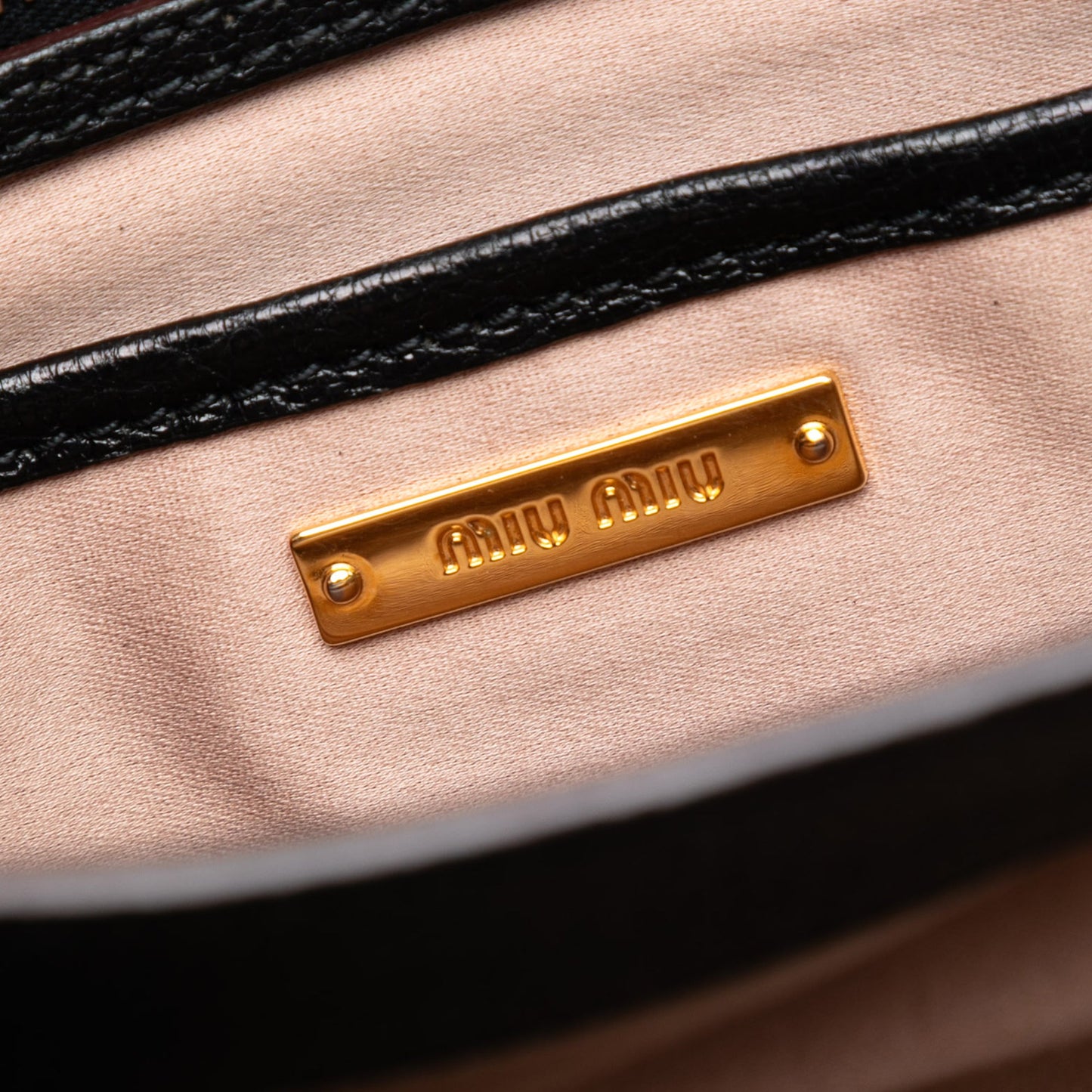 Miu Miu Goatskin Madras Satchel