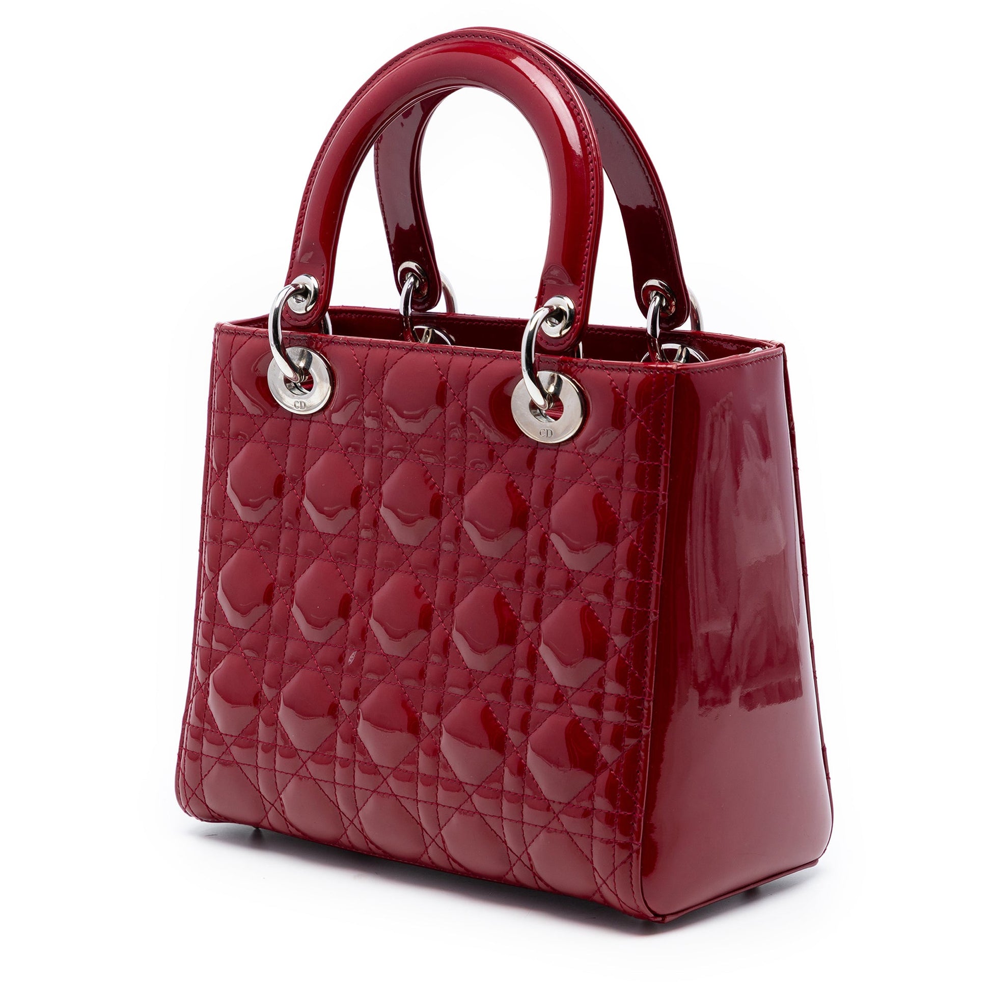 Dior Medium Patent Cannage Lady Dior