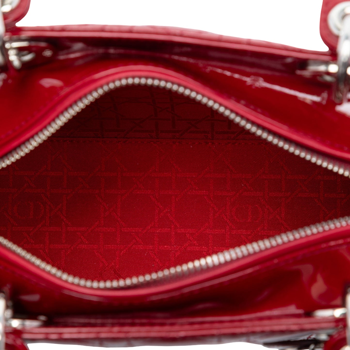 Dior Medium Patent Cannage Lady Dior