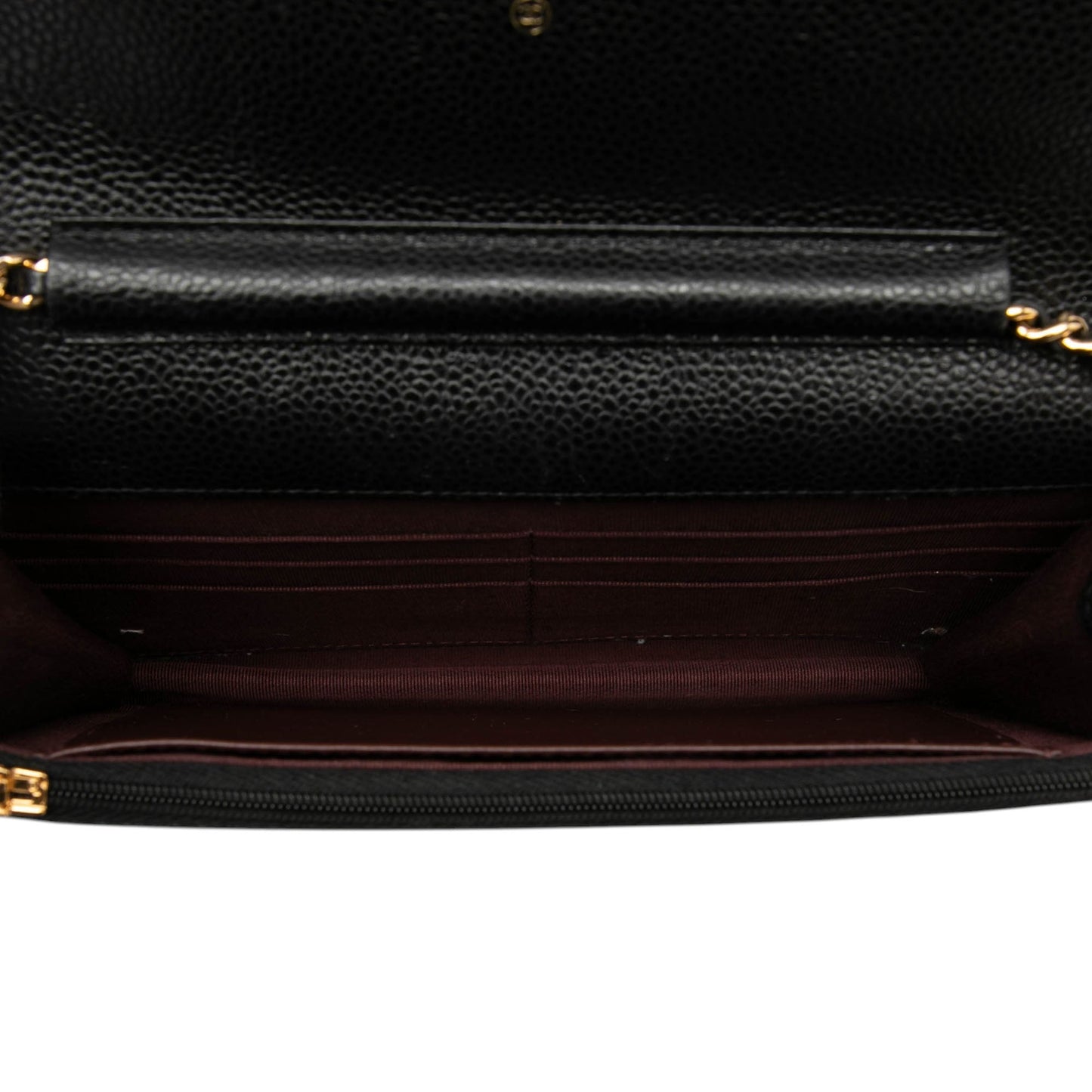 Chanel CC Quilted Caviar Wallet on Chain