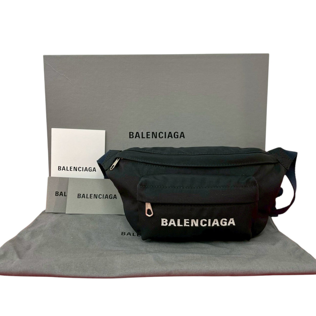 Balenciaga Nylon Logo Wheel Belt Bag