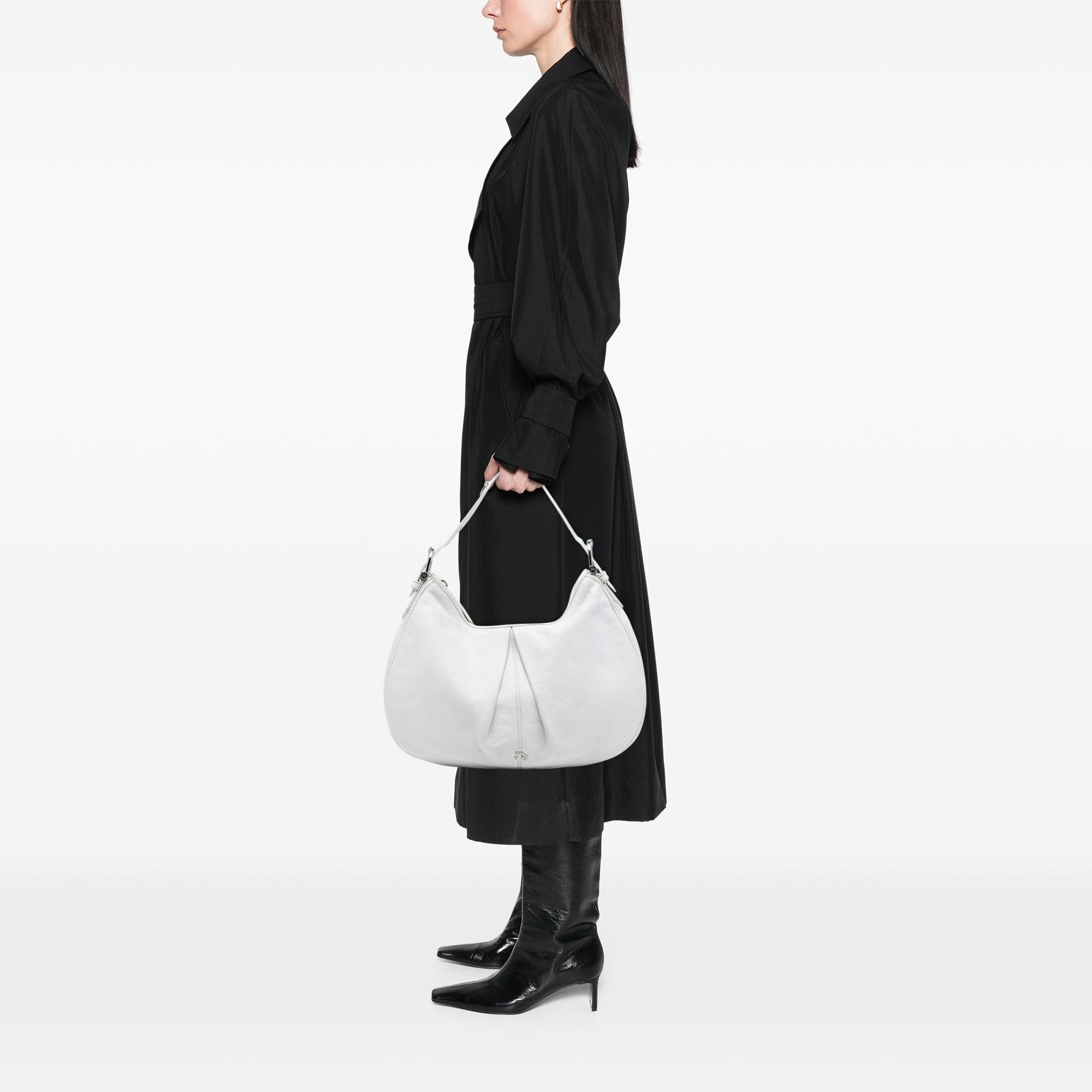 Burberry Large Leather Malika Hobo