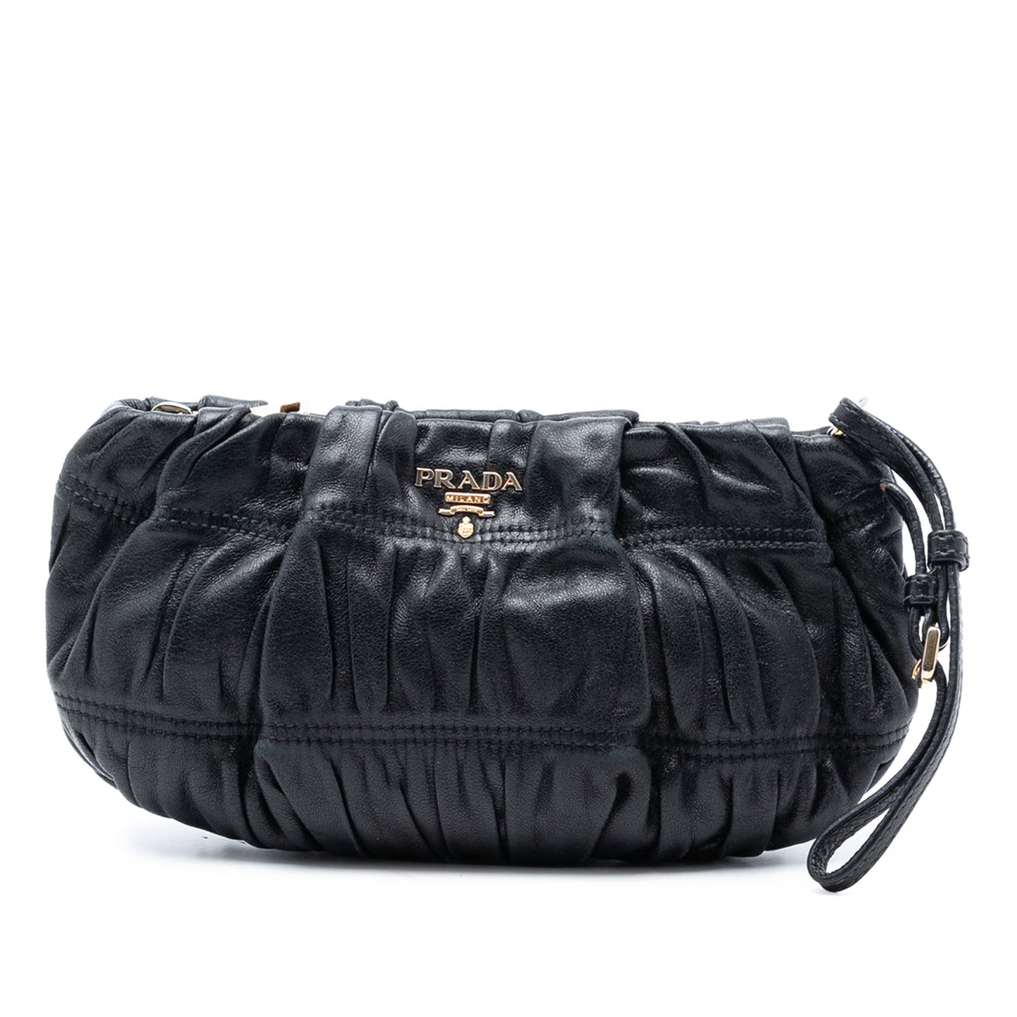 Prada Nappa Gaufre Wristlet Clutch