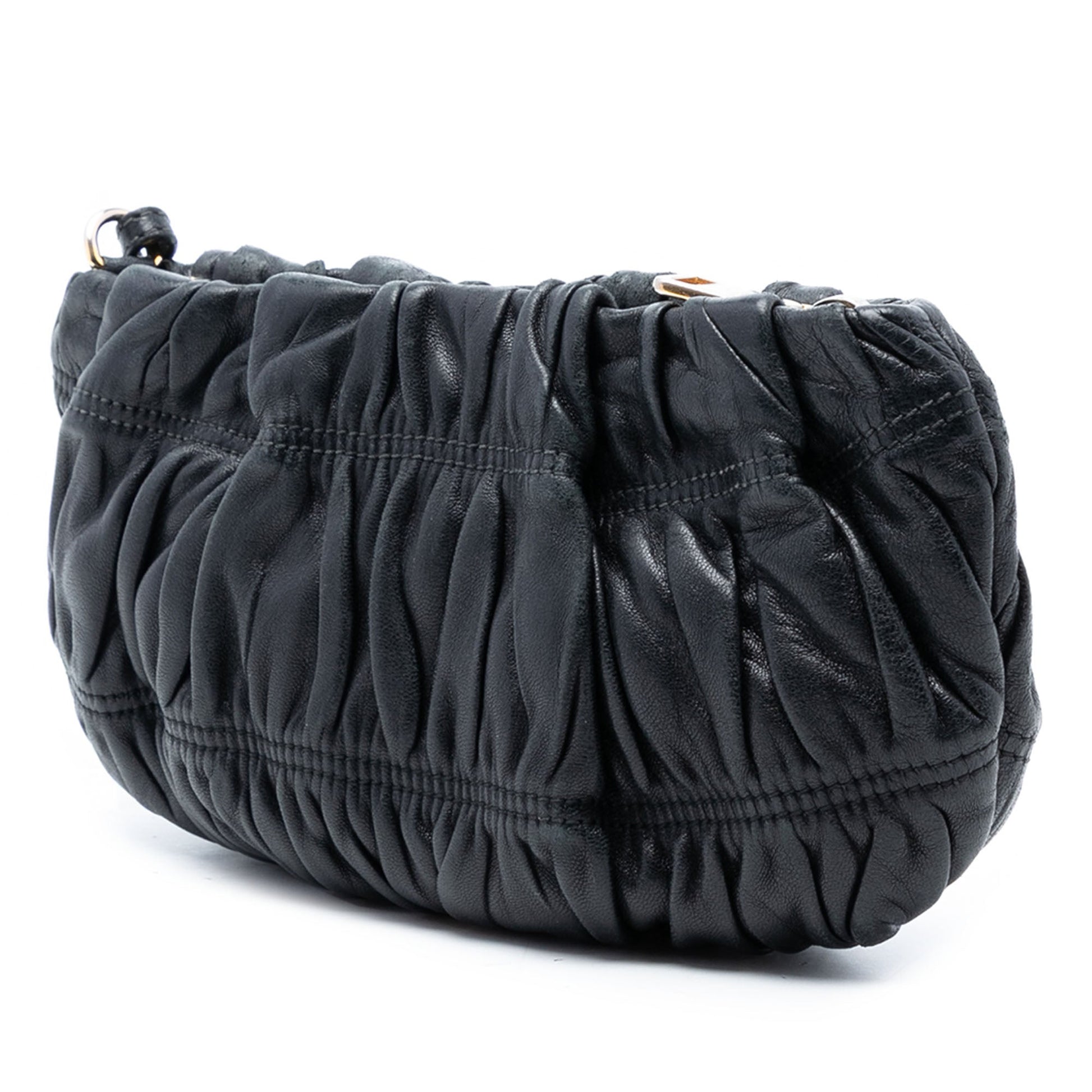 Prada Nappa Gaufre Wristlet Clutch