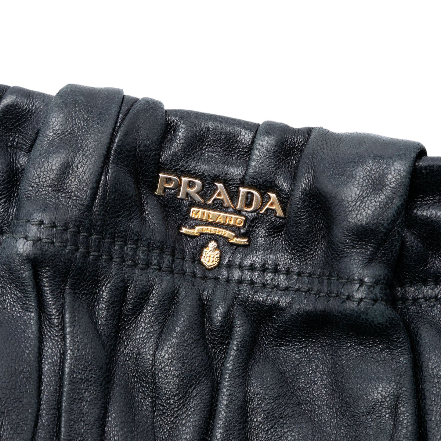 Prada Nappa Gaufre Wristlet Clutch