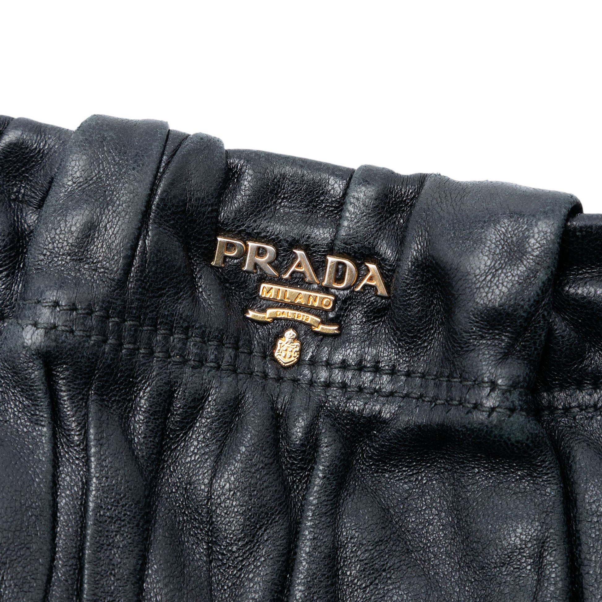 Prada Nappa Gaufre Wristlet Clutch