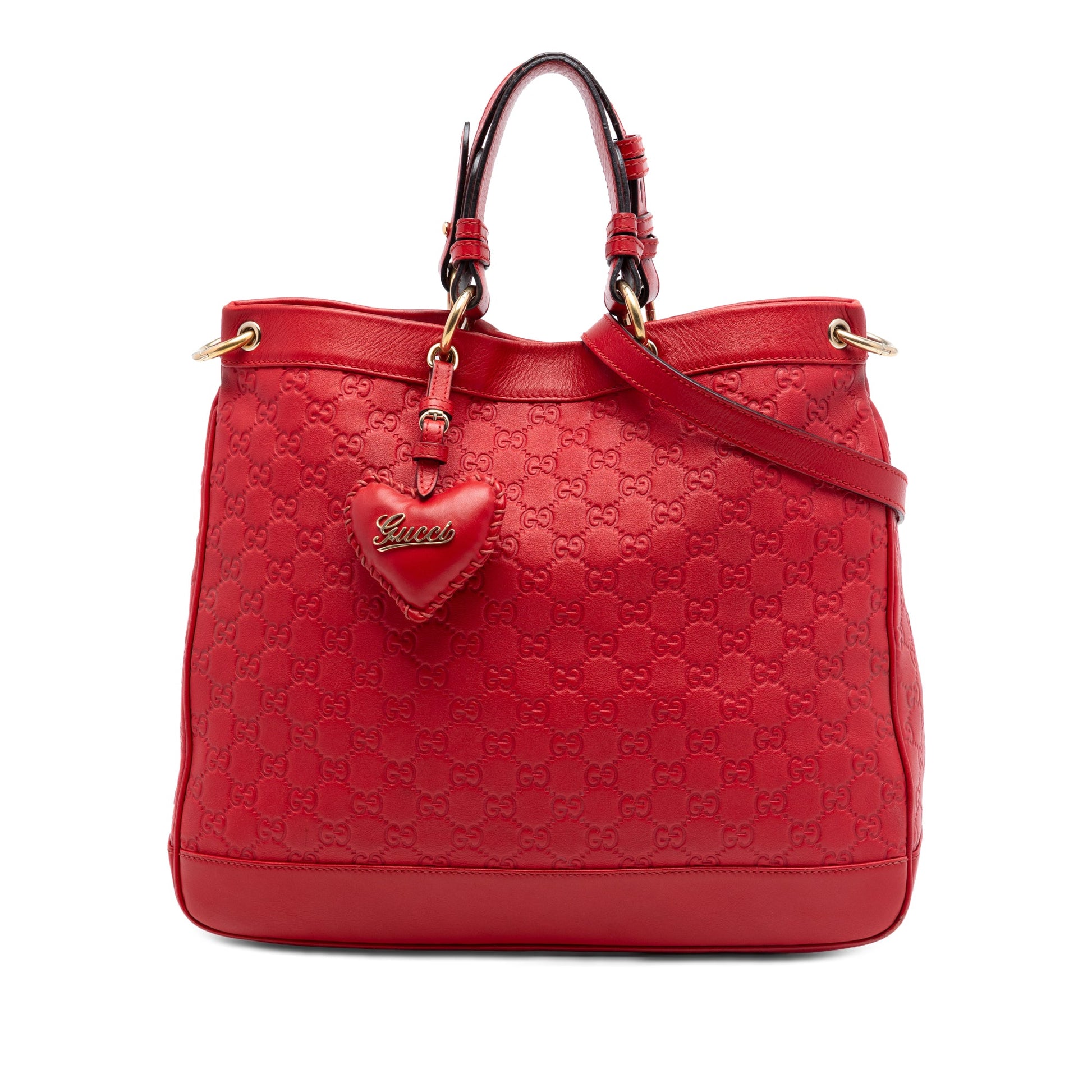 Gucci Medium Guccissima Valentine Top Handle Bag