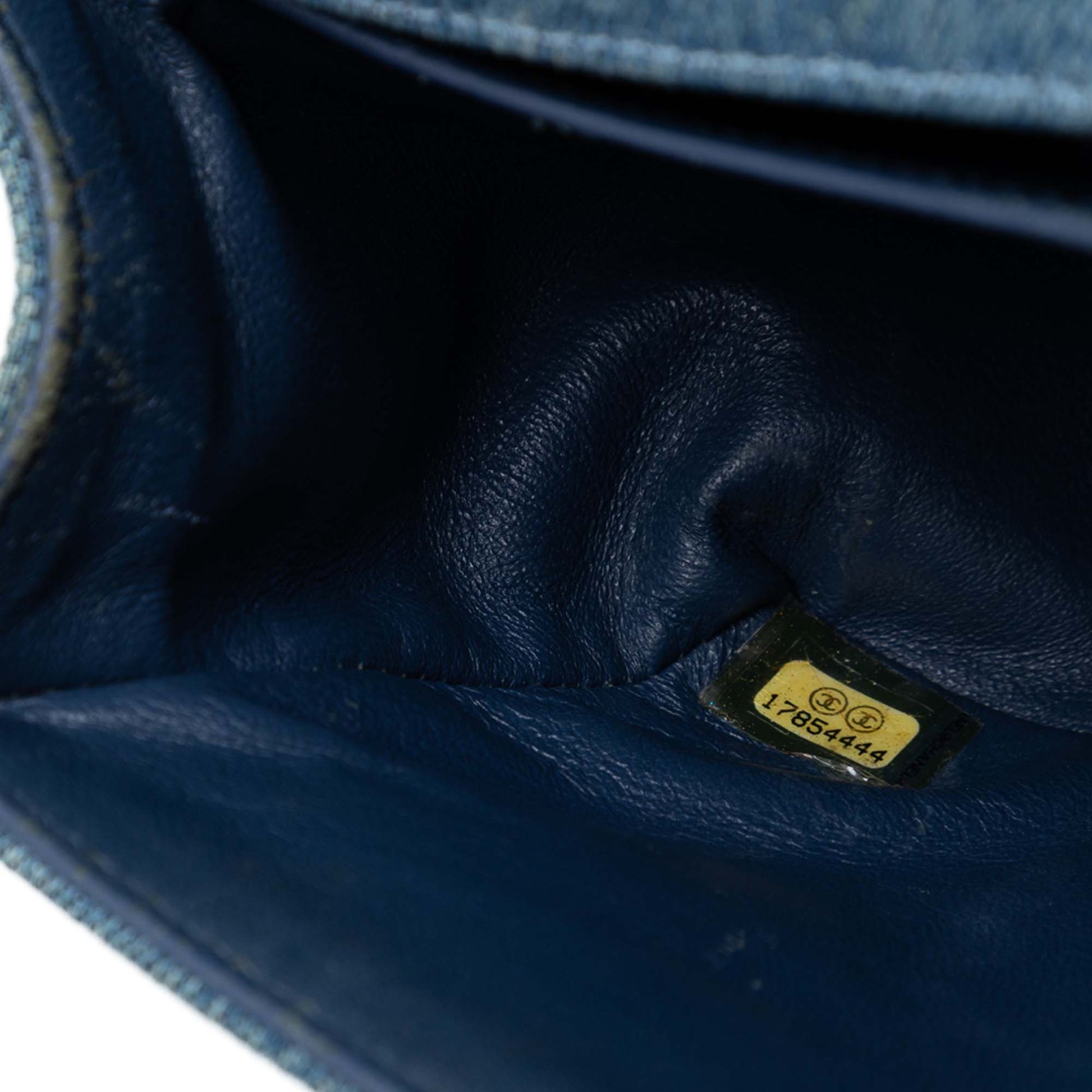 Chanel Old Medium Quilted Denim Boy Flap