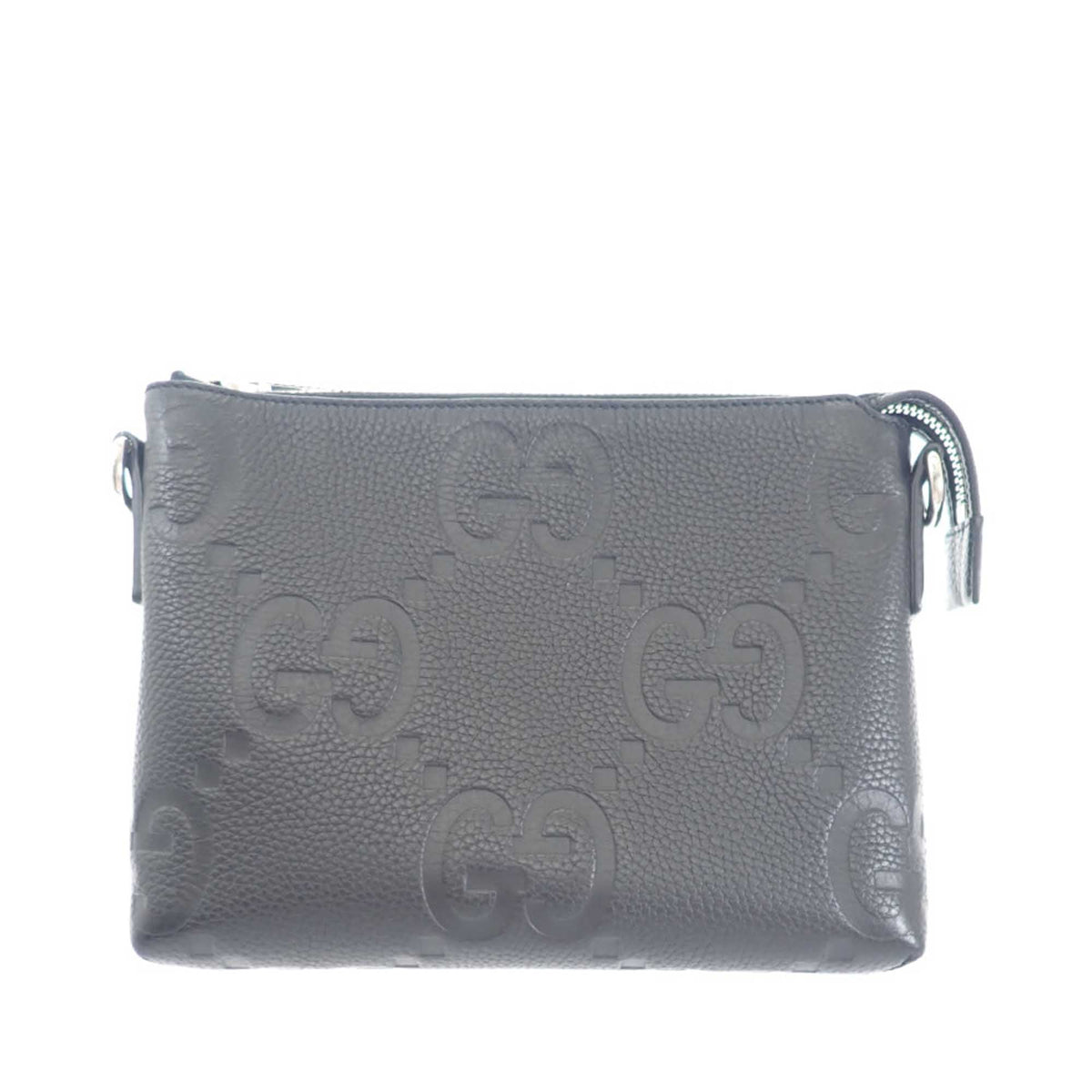 Gucci Small Jumbo GG Embossed Calfskin Messenger Bag