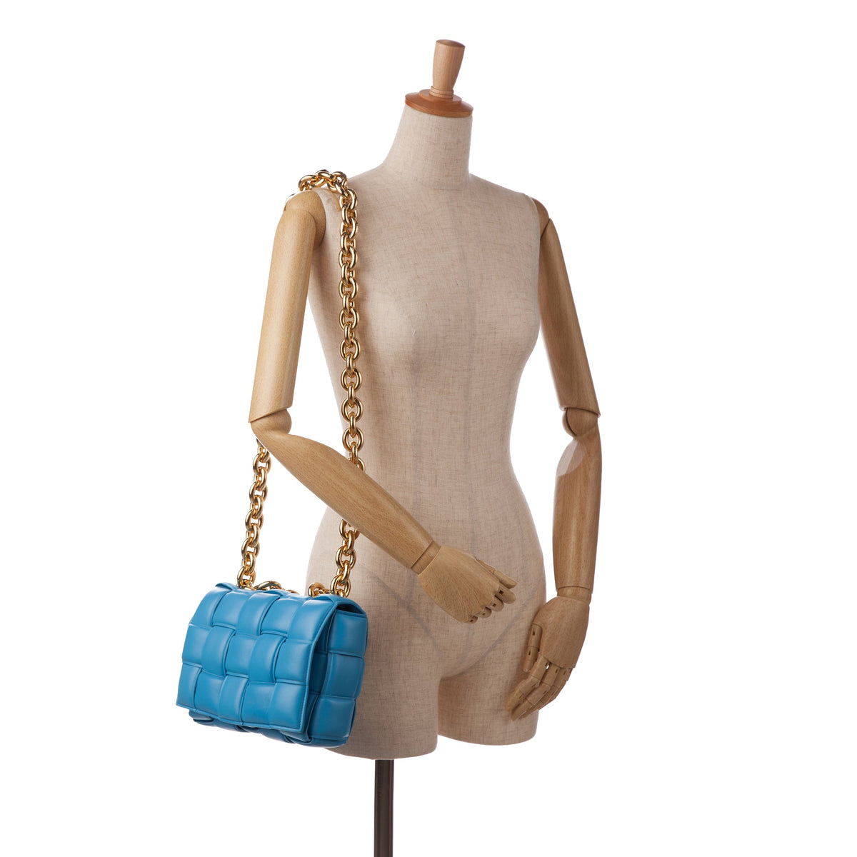 Bottega Veneta Nappa Intrecciato Padded Chain Cassette Satchel