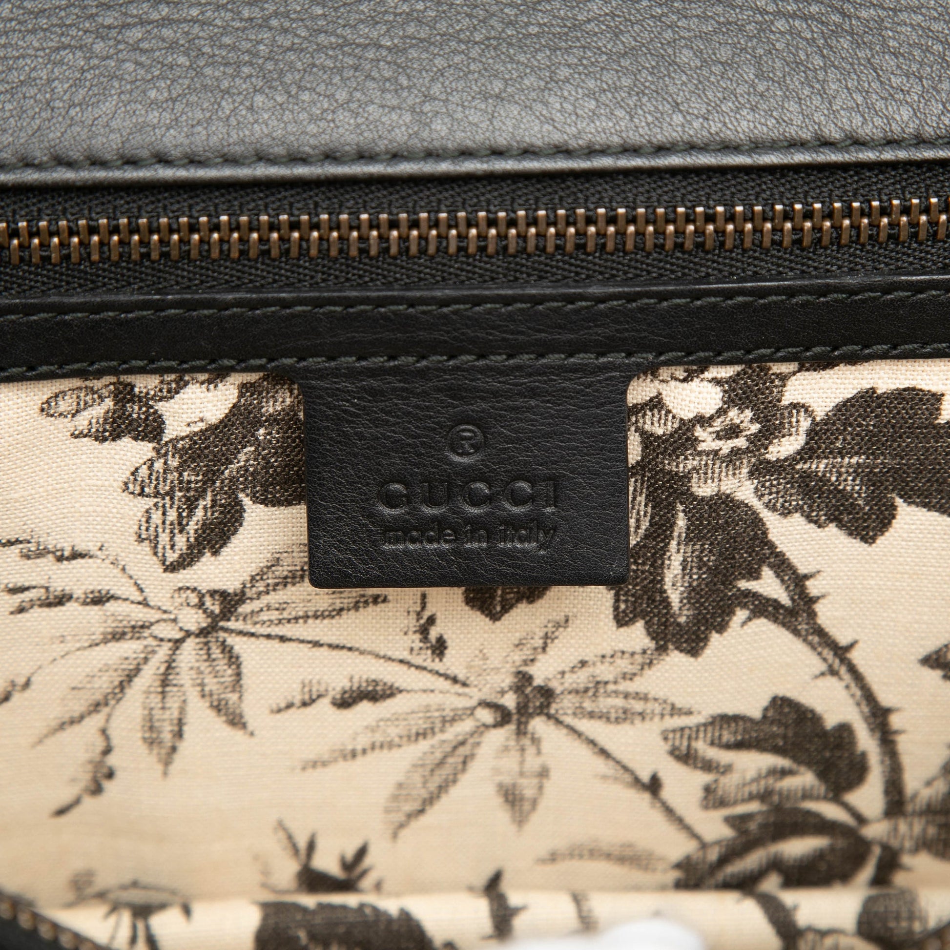 Gucci Calfskin Animalier Shoulder Bag