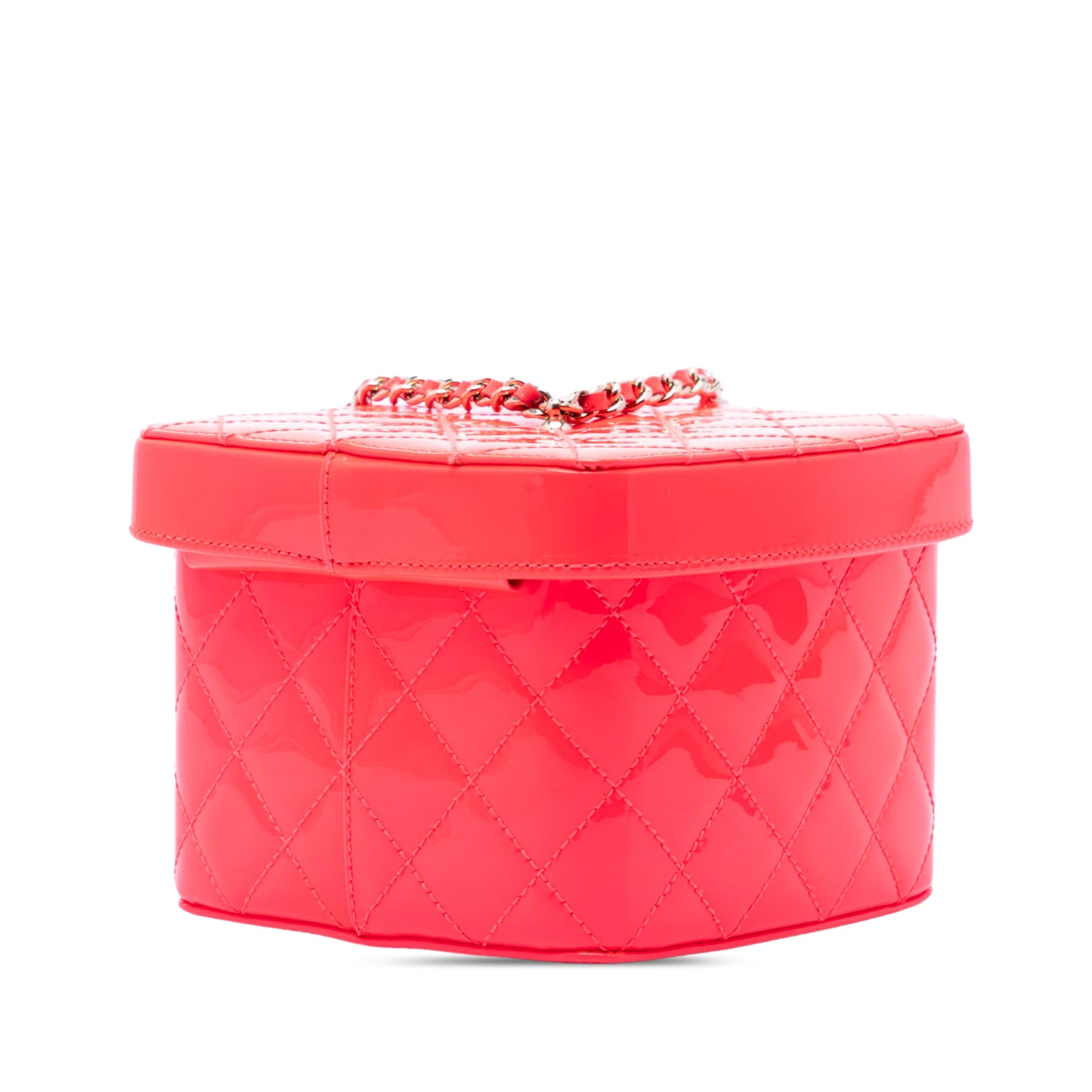 Chanel Mini CC Quilted Patent Vanity Bag