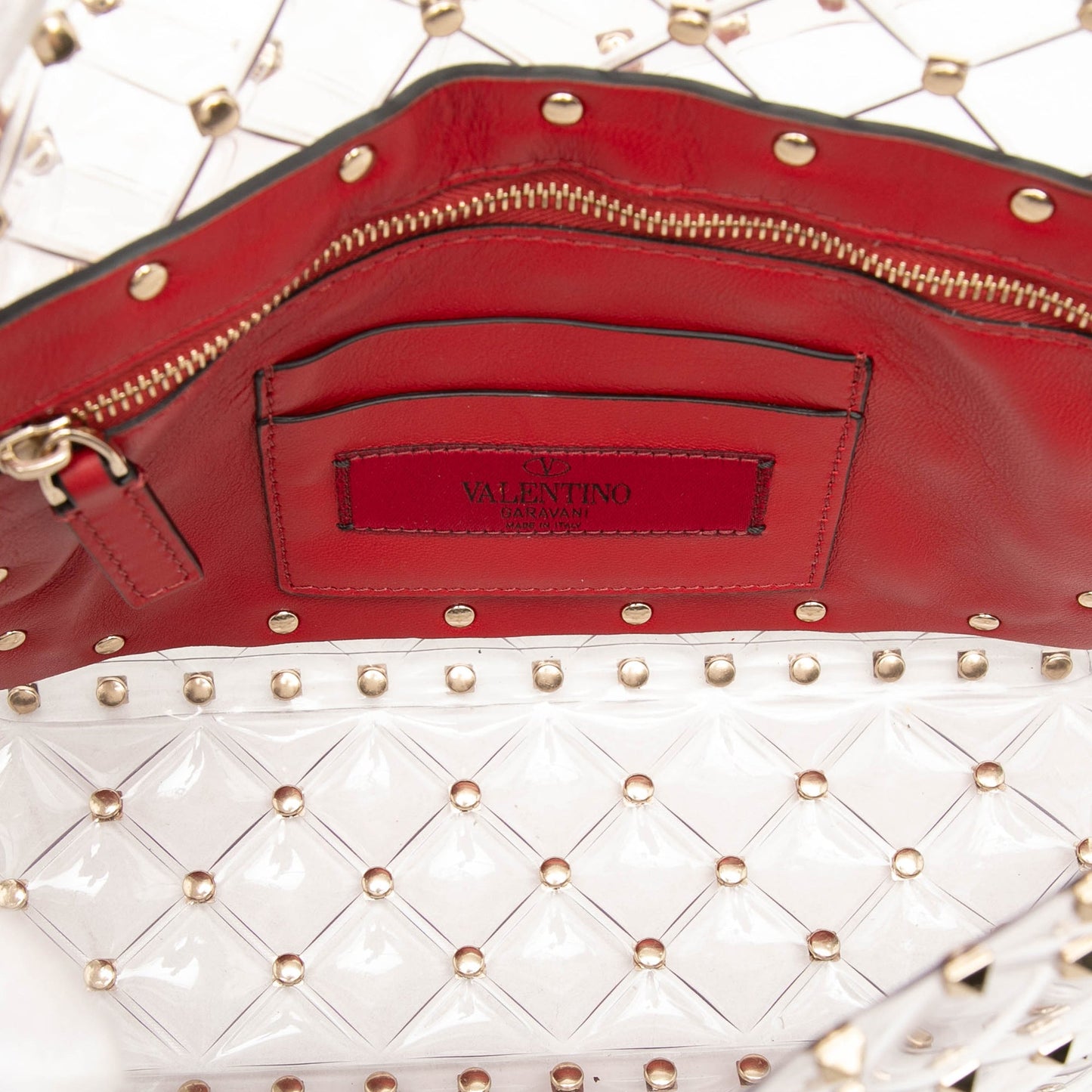 Valentino Medium PVC Rockstud Spike Satchel