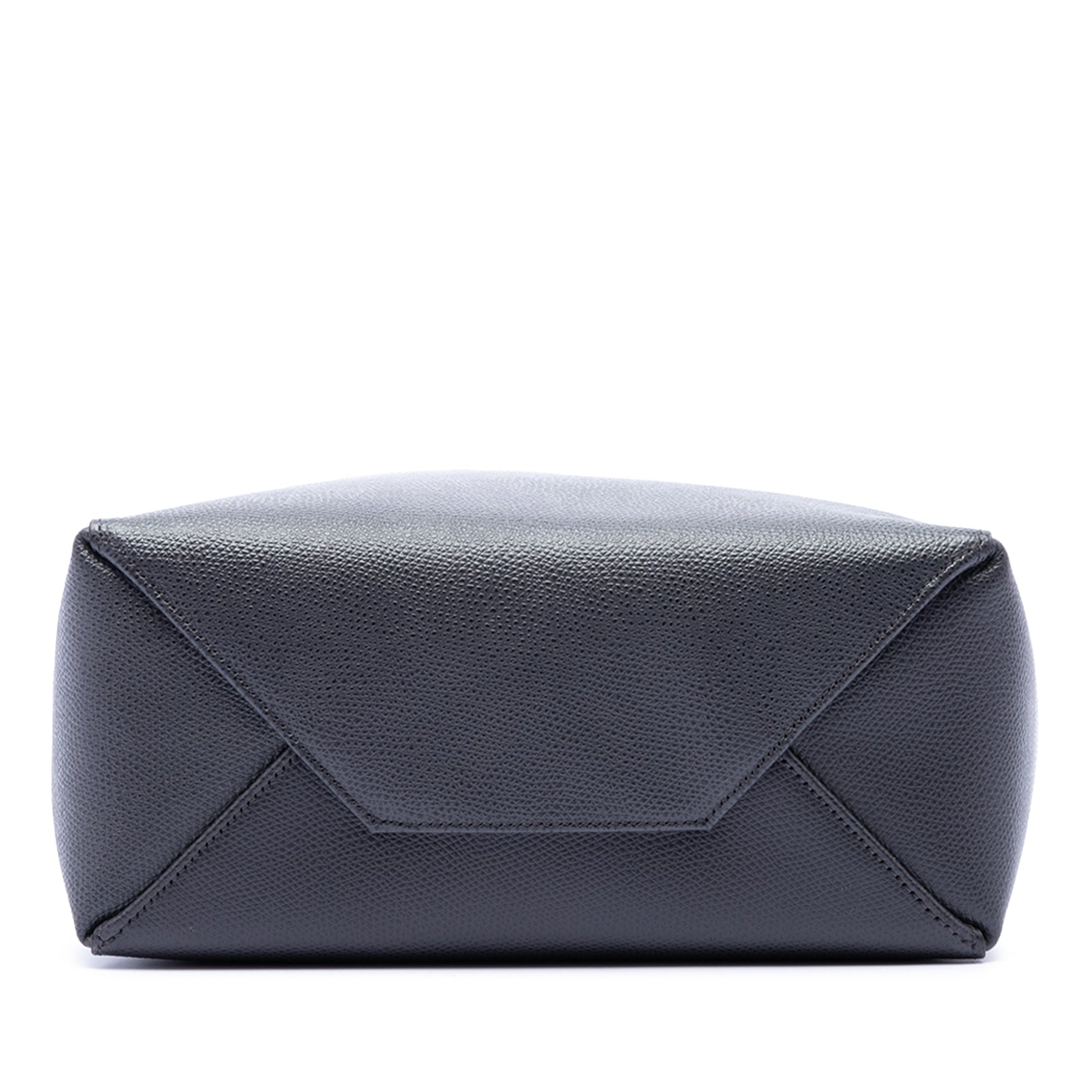 Celine Small Bicolor Grained Calfskin Vertical Cabas Tote