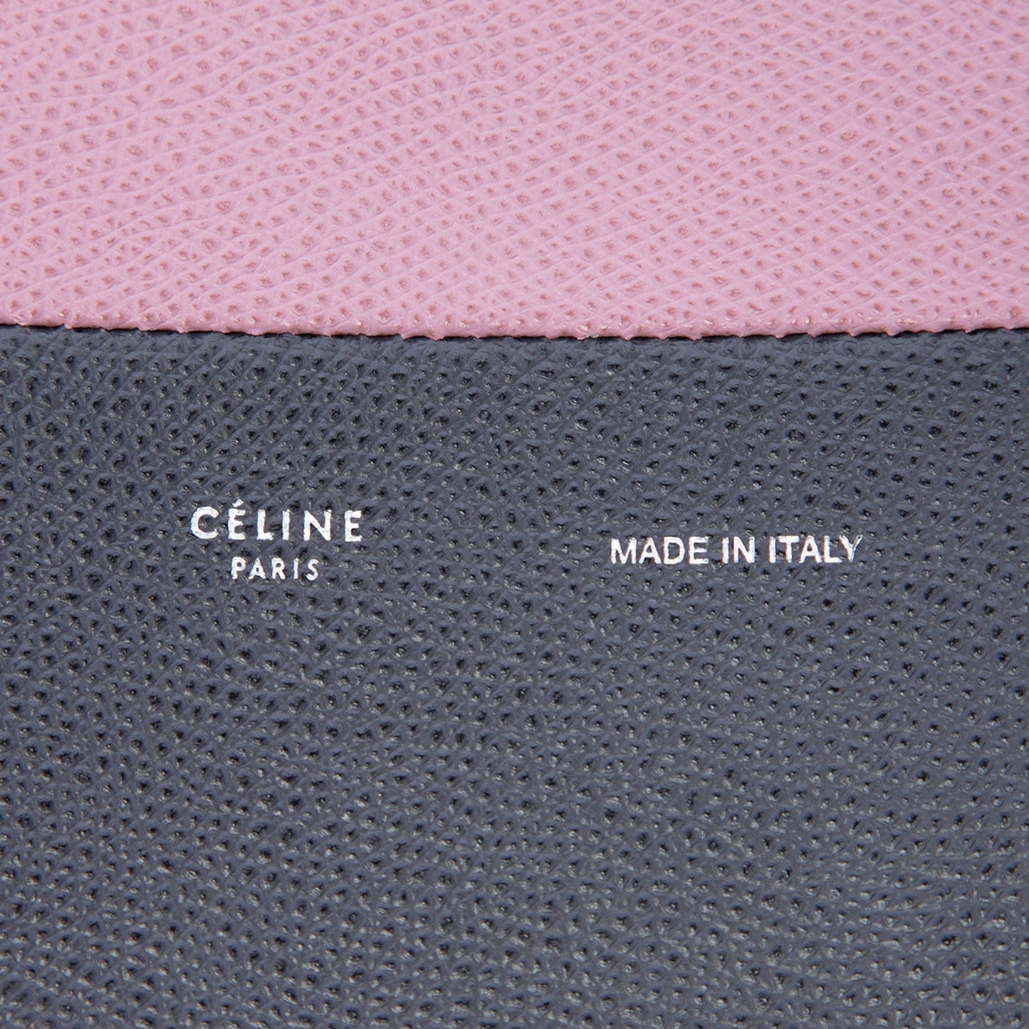Celine Small Bicolor Grained Calfskin Vertical Cabas Tote