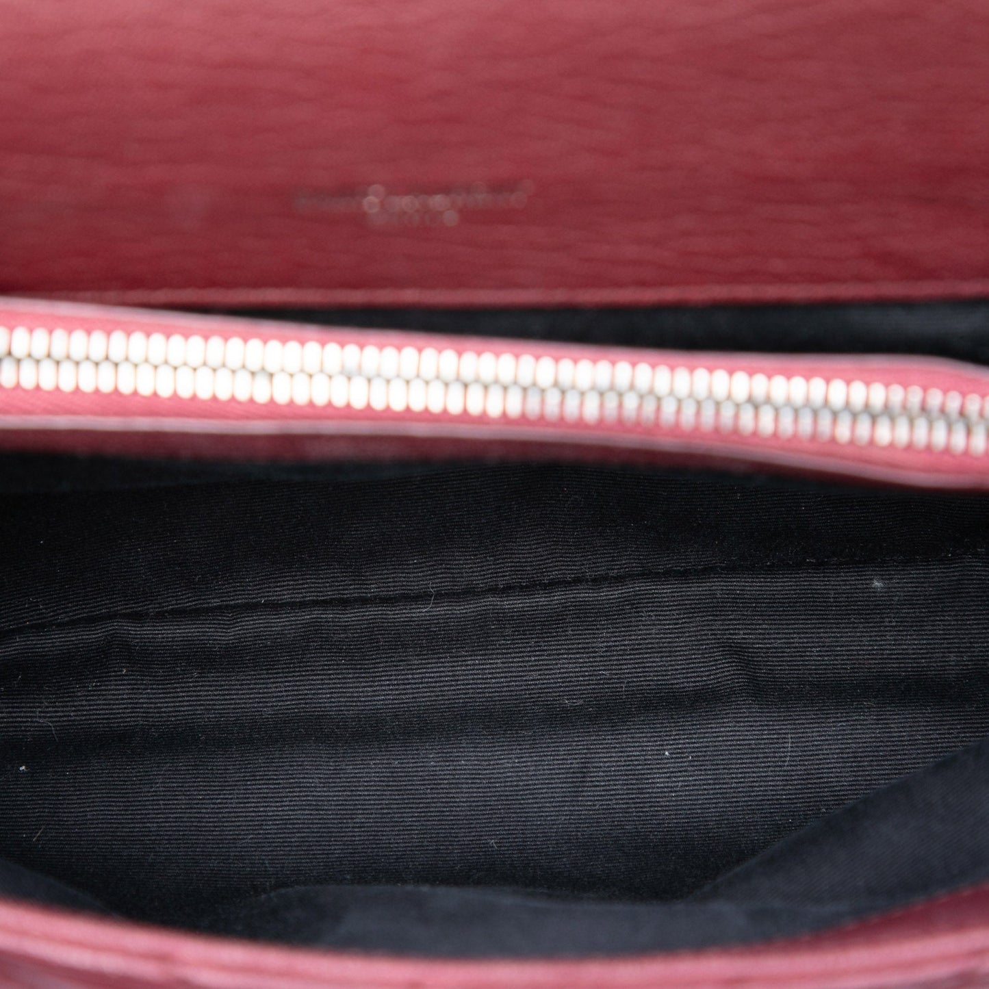 Saint Laurent Medium Chevron Sheepskin Monogram College Satchel