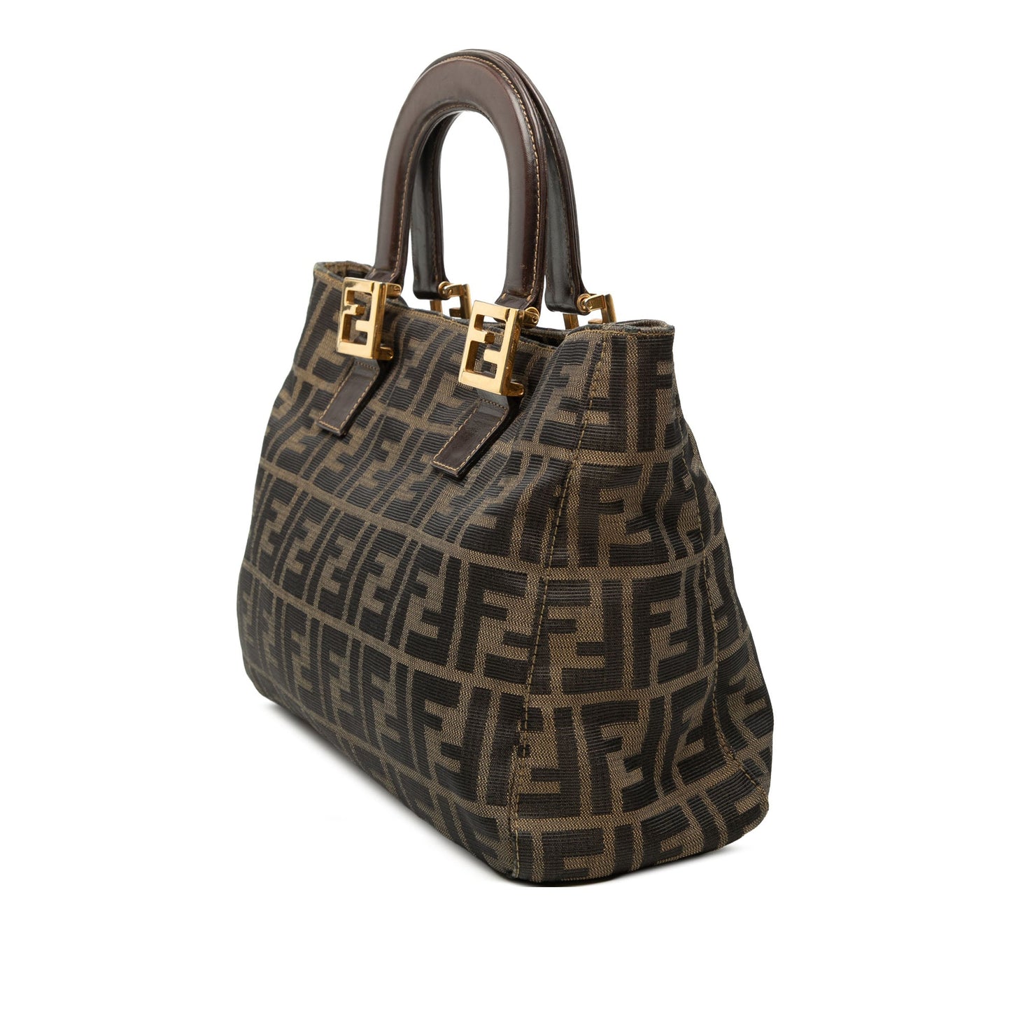 Fendi Small Zucca Canvas Twins Tote