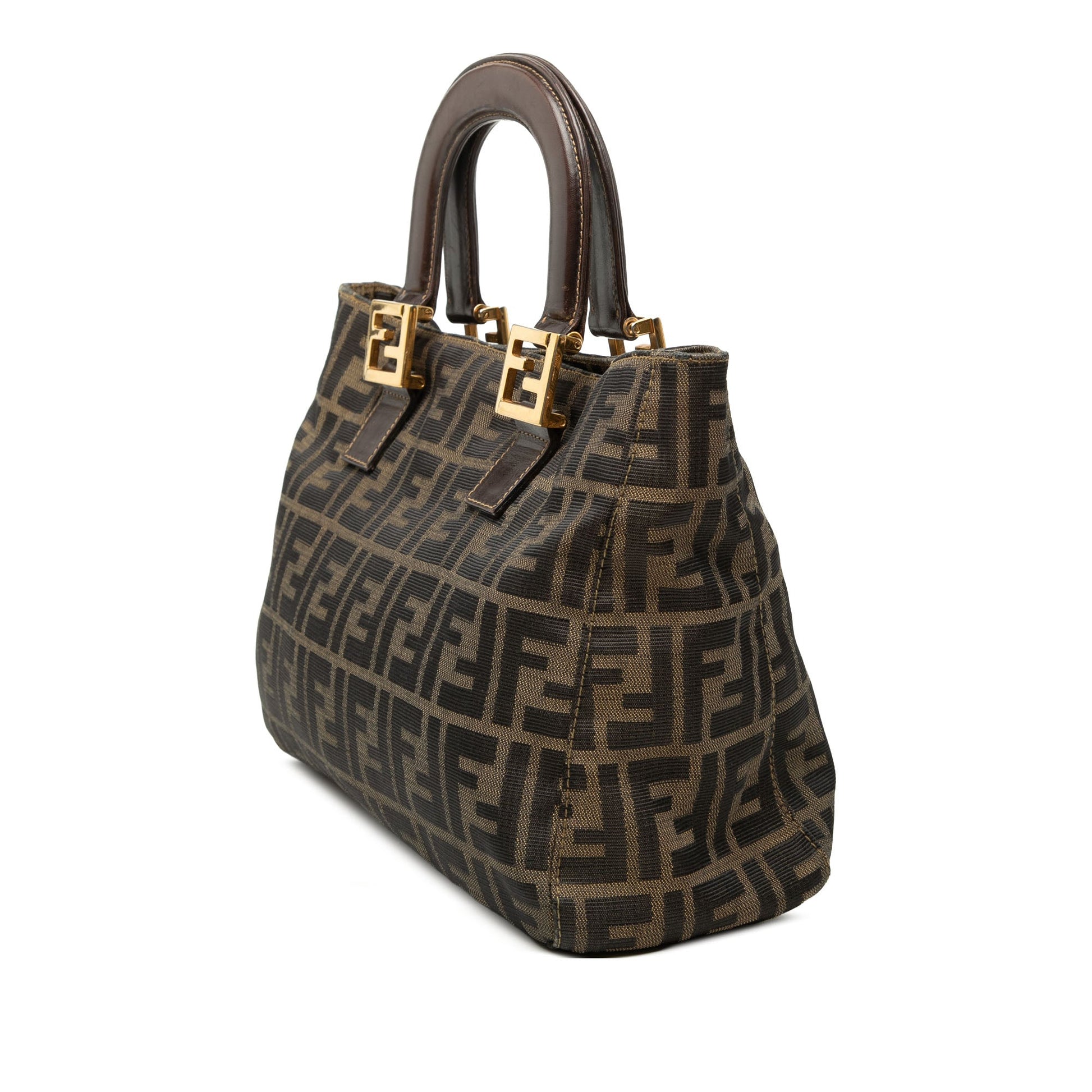 Fendi Small Zucca Canvas Twins Tote