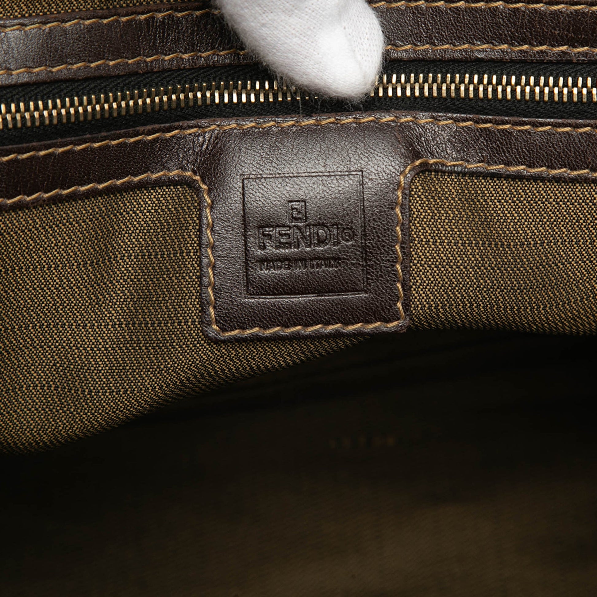 Fendi Small Zucca Canvas Twins Tote