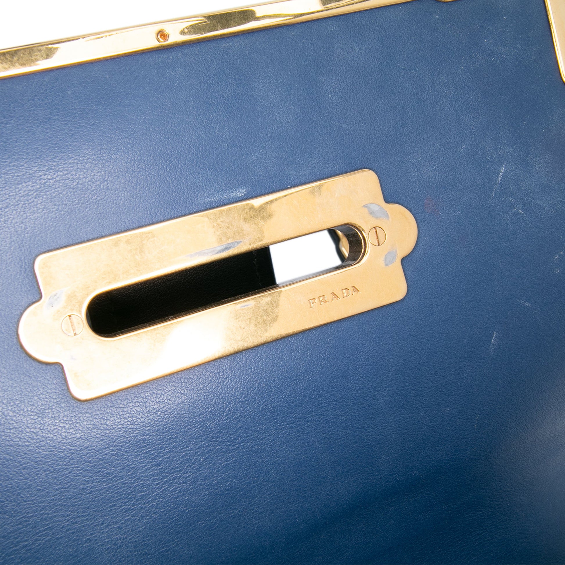 Prada Saffiano Trimmed City Calf Cahier Crossbody