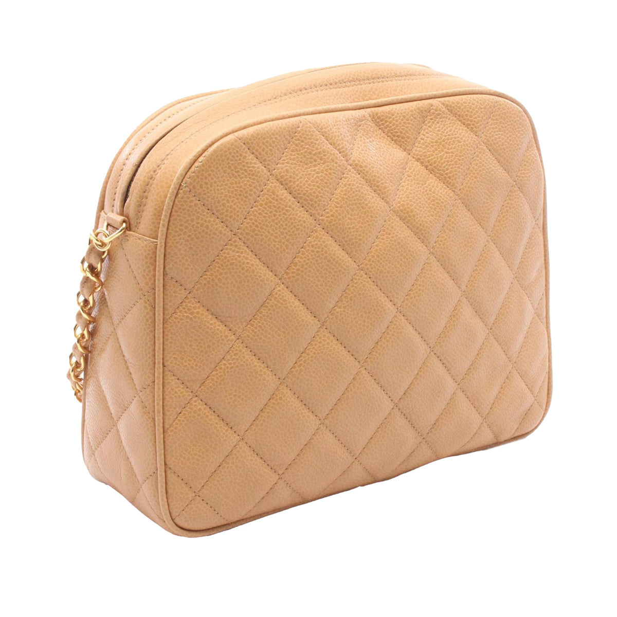 Chanel Quilted Caviar Camera Bag