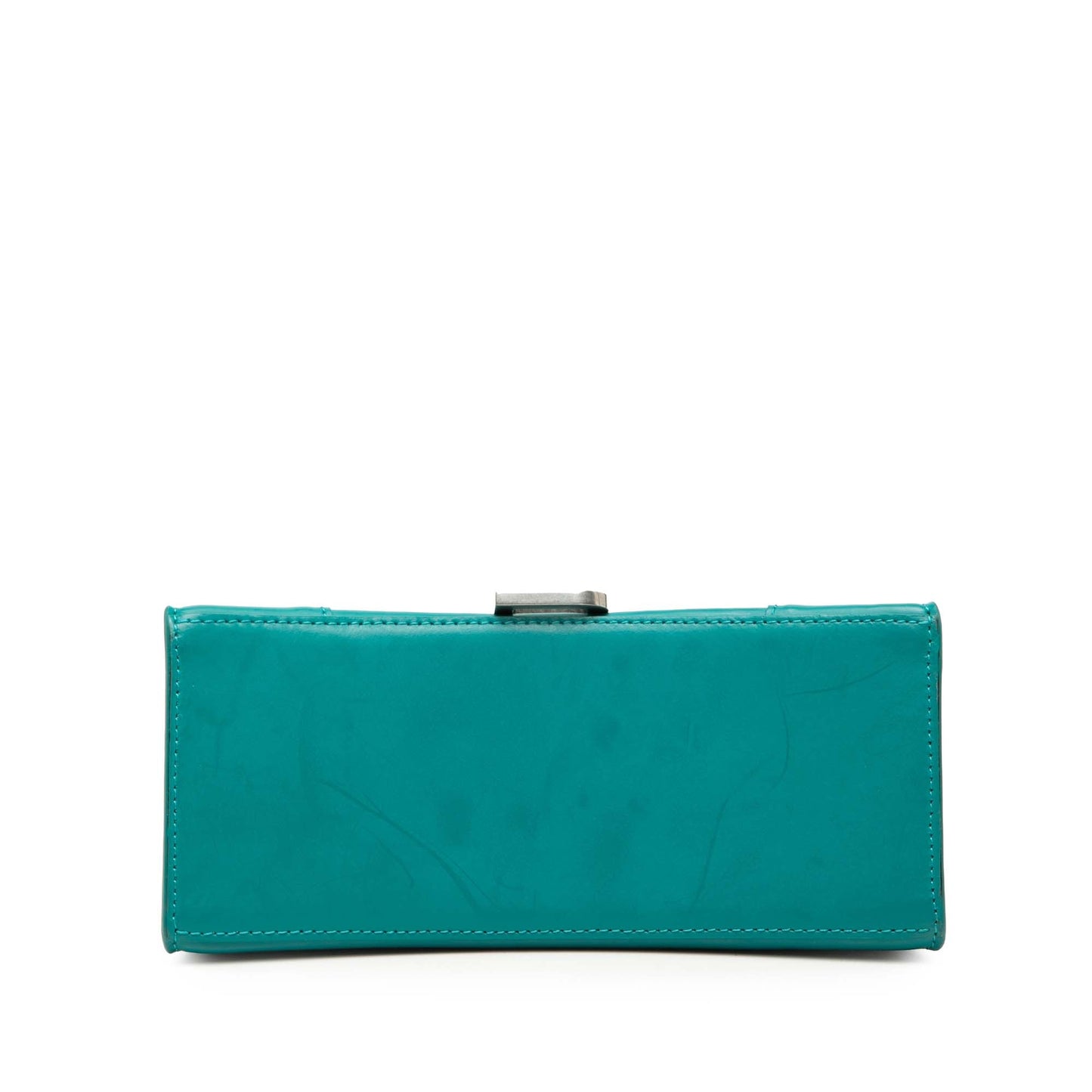 Balenciaga Small Shiny Box Calfskin Hourglass Top Handle Bag