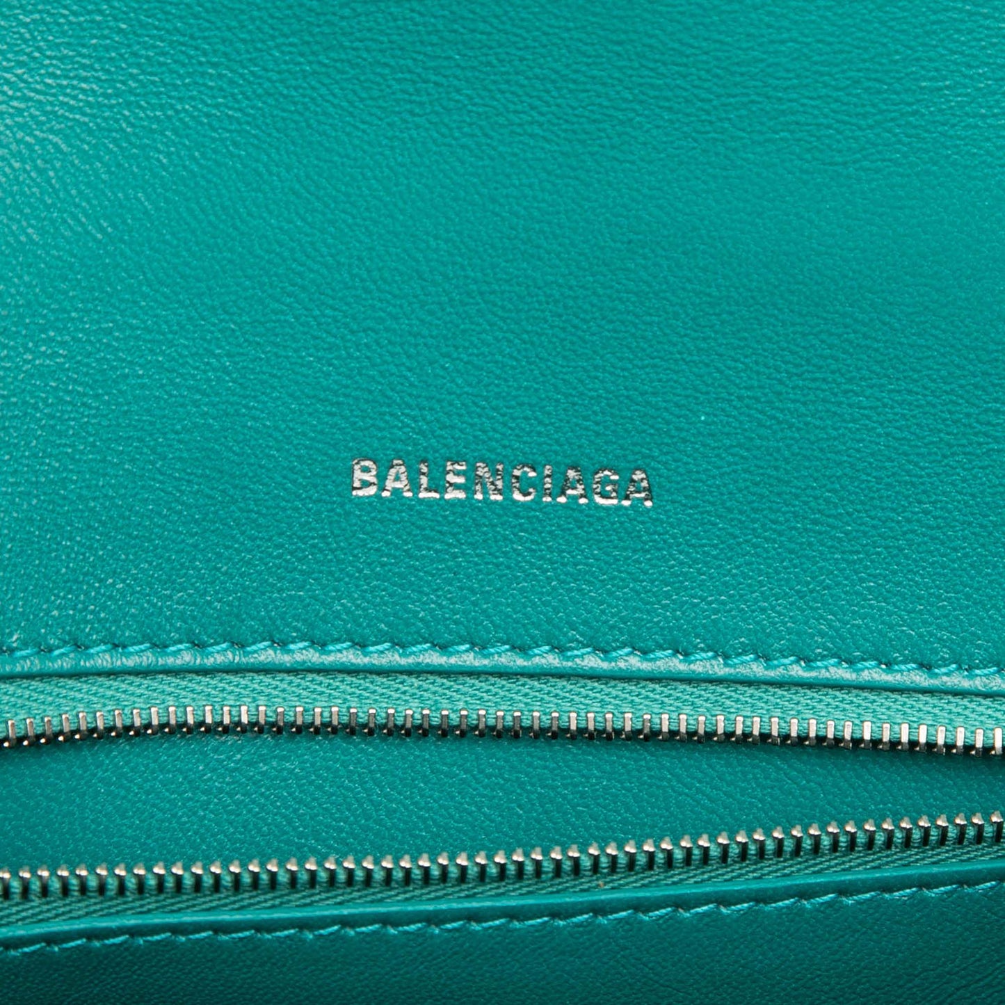Balenciaga Small Shiny Box Calfskin Hourglass Top Handle Bag