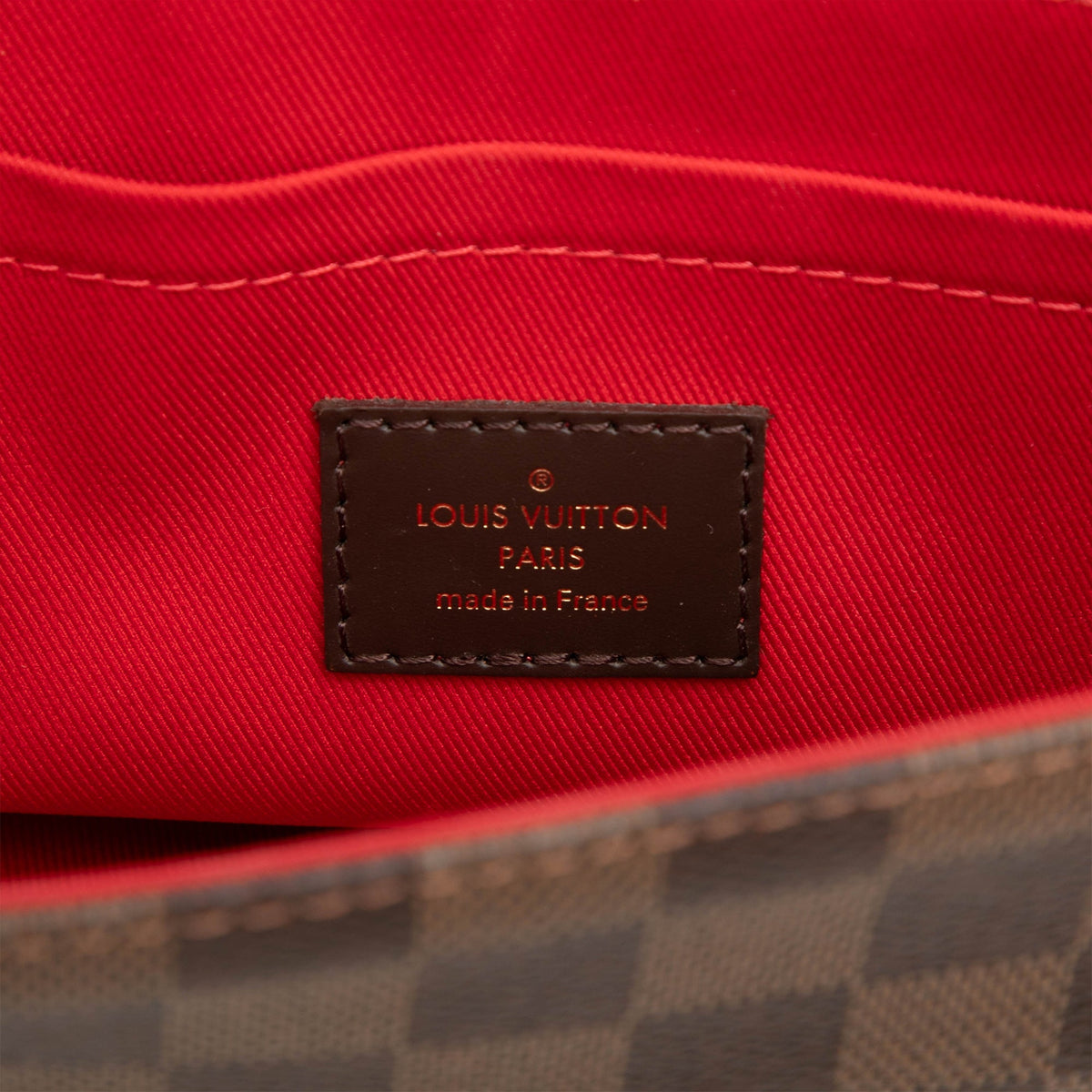 Louis Vuitton Damier Ebene Croisette — Brown