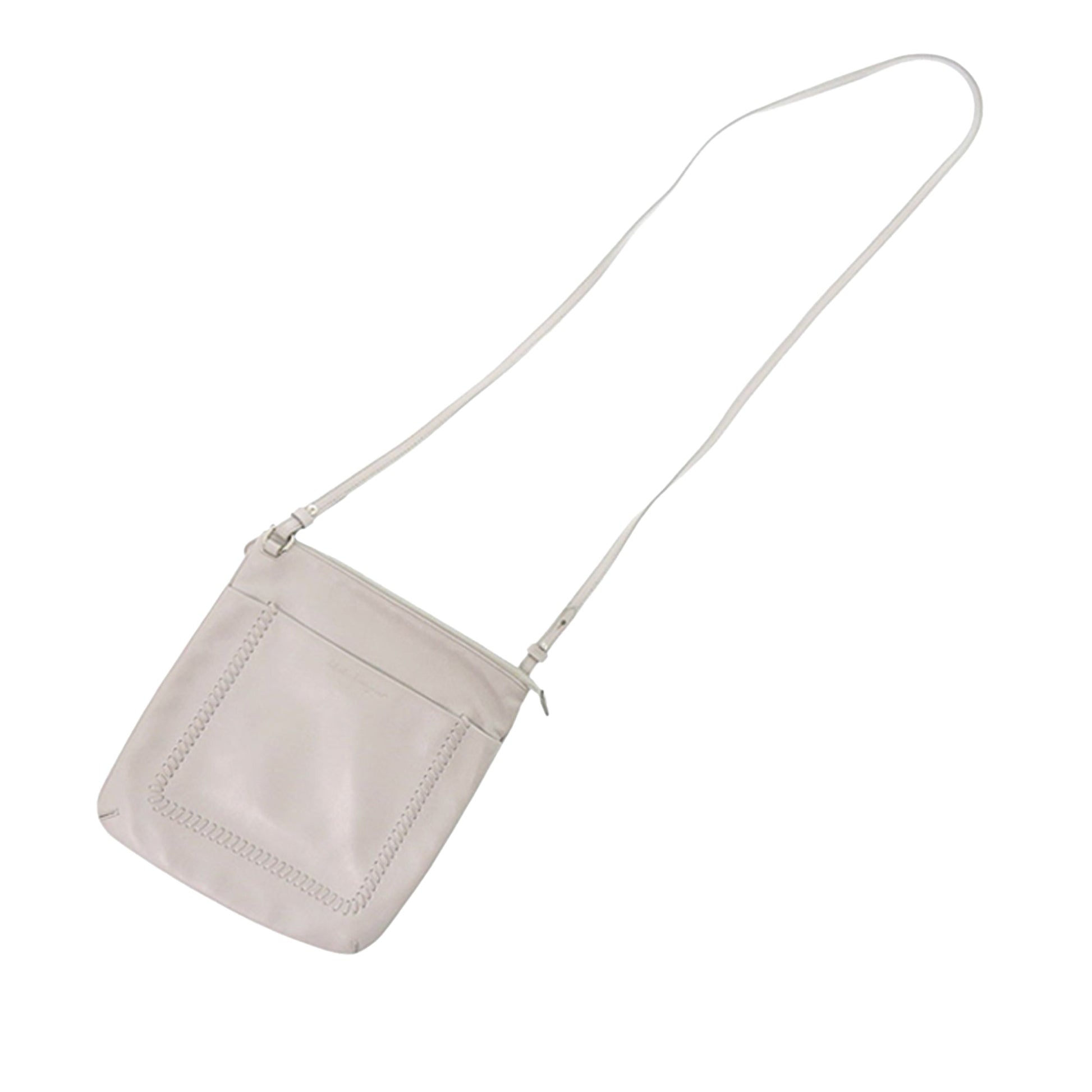 Ferragamo Leather Whipstitch Crossbody