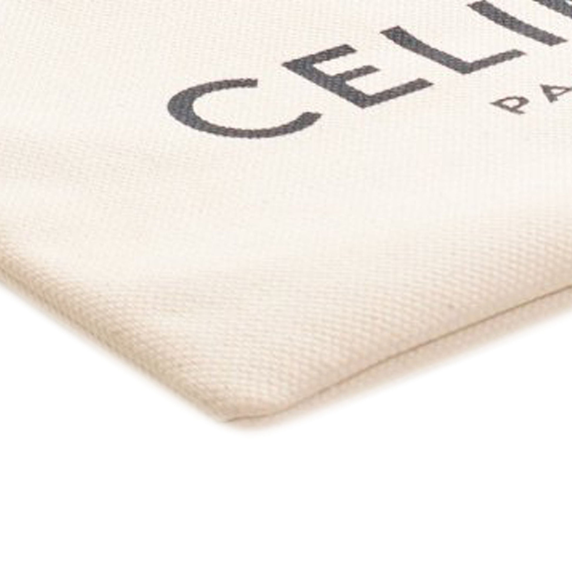 Celine Large Canvas Logo Clutch