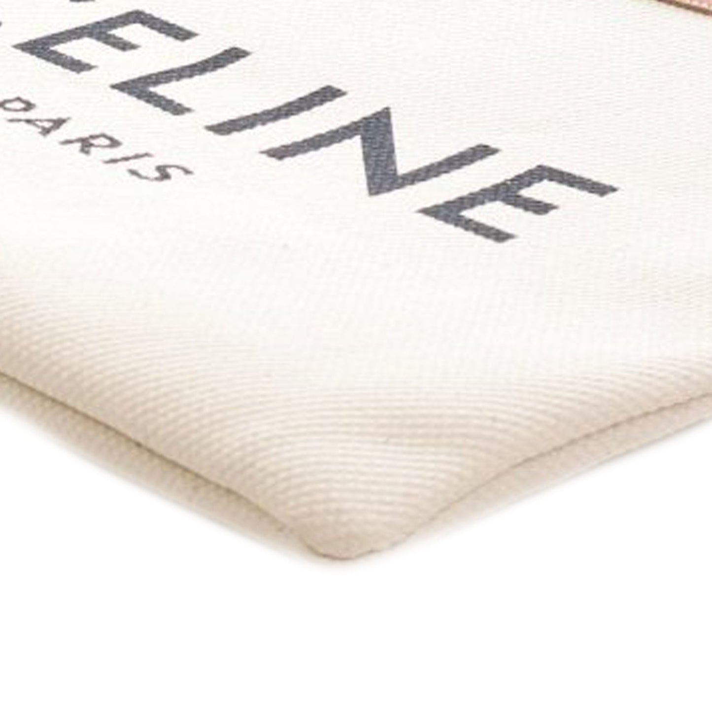 Celine Large Canvas Logo Clutch