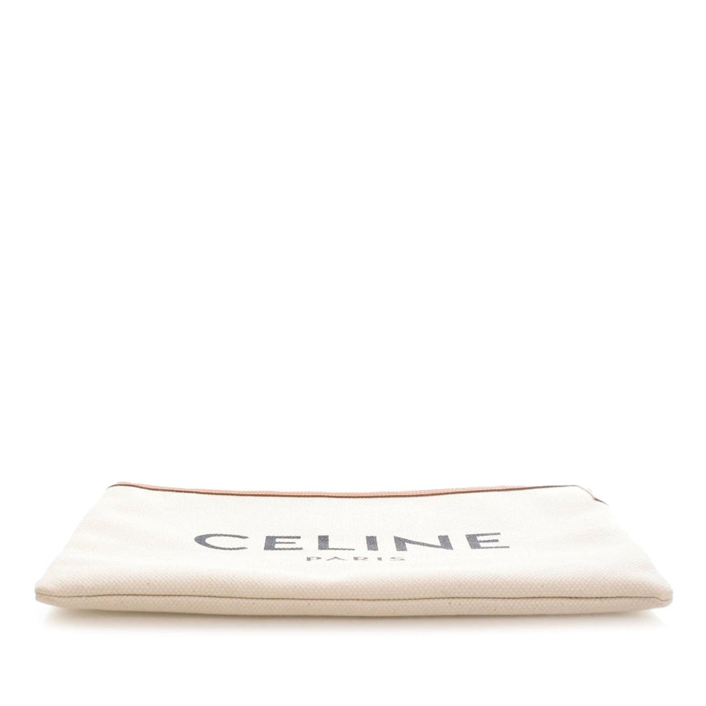 Celine Large Canvas Logo Clutch