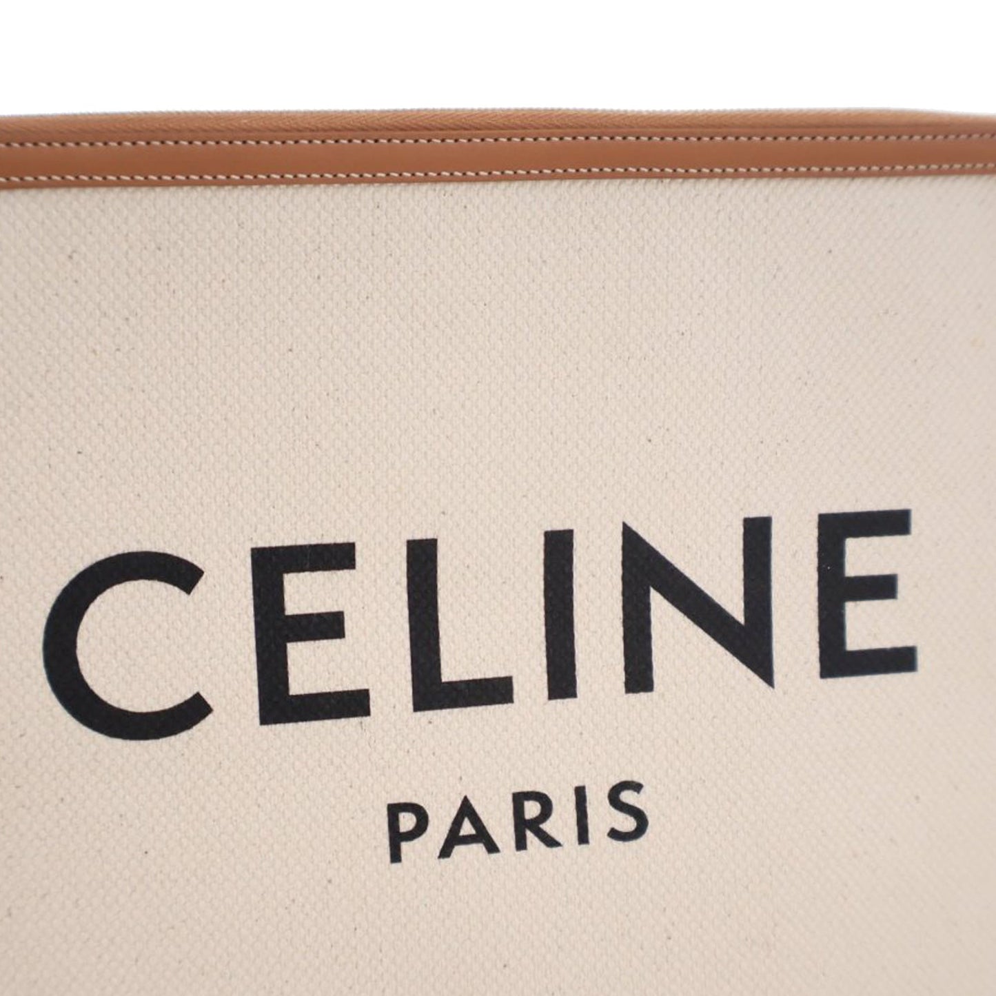 Celine Large Canvas Logo Clutch
