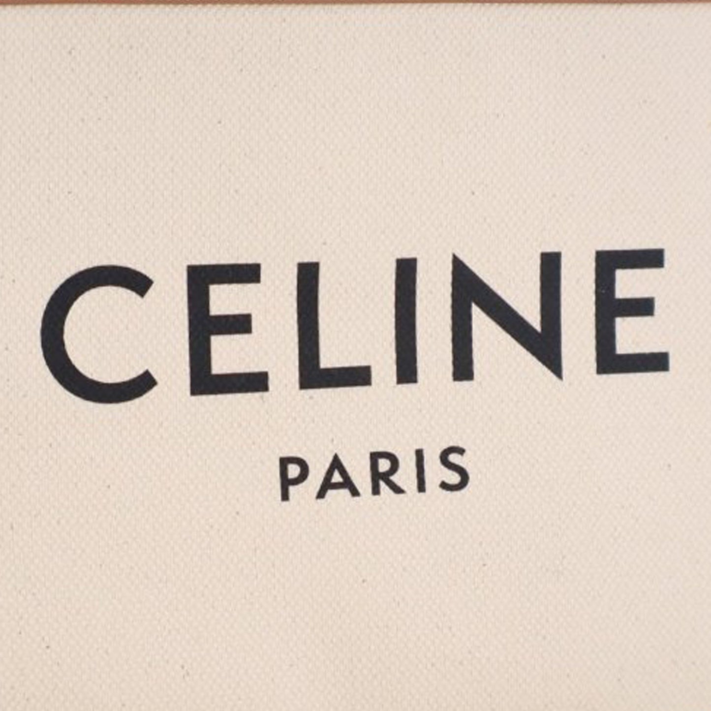 Celine Large Canvas Logo Clutch